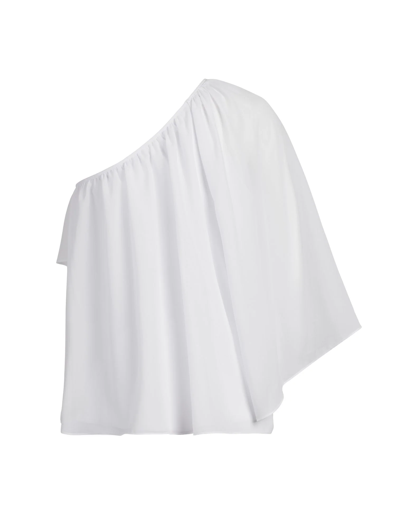 One Shoulder Chiffon Blouse - Image 3