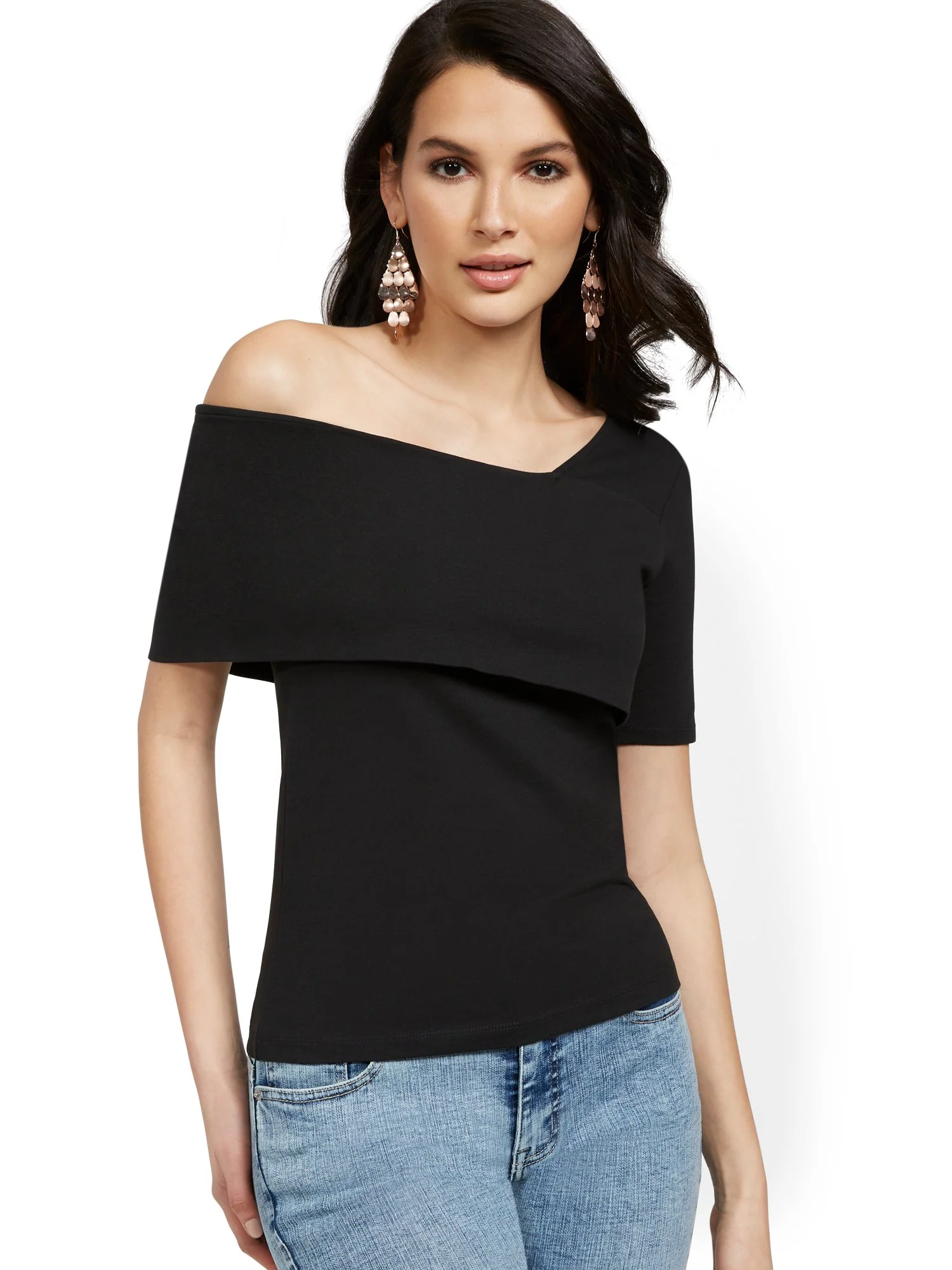 One-Shoulder City Tee - Image 2
