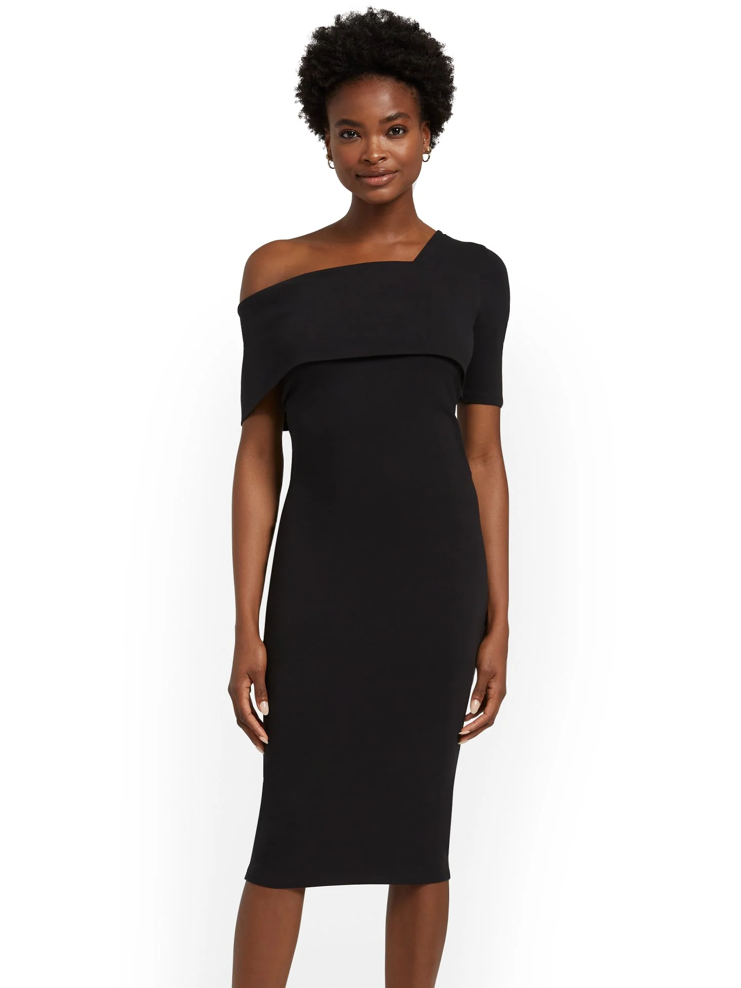One-Shoulder City Tee Dress - Image 2