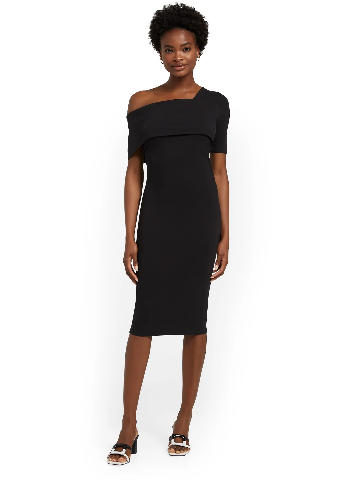One-Shoulder City Tee Dress - Image 4