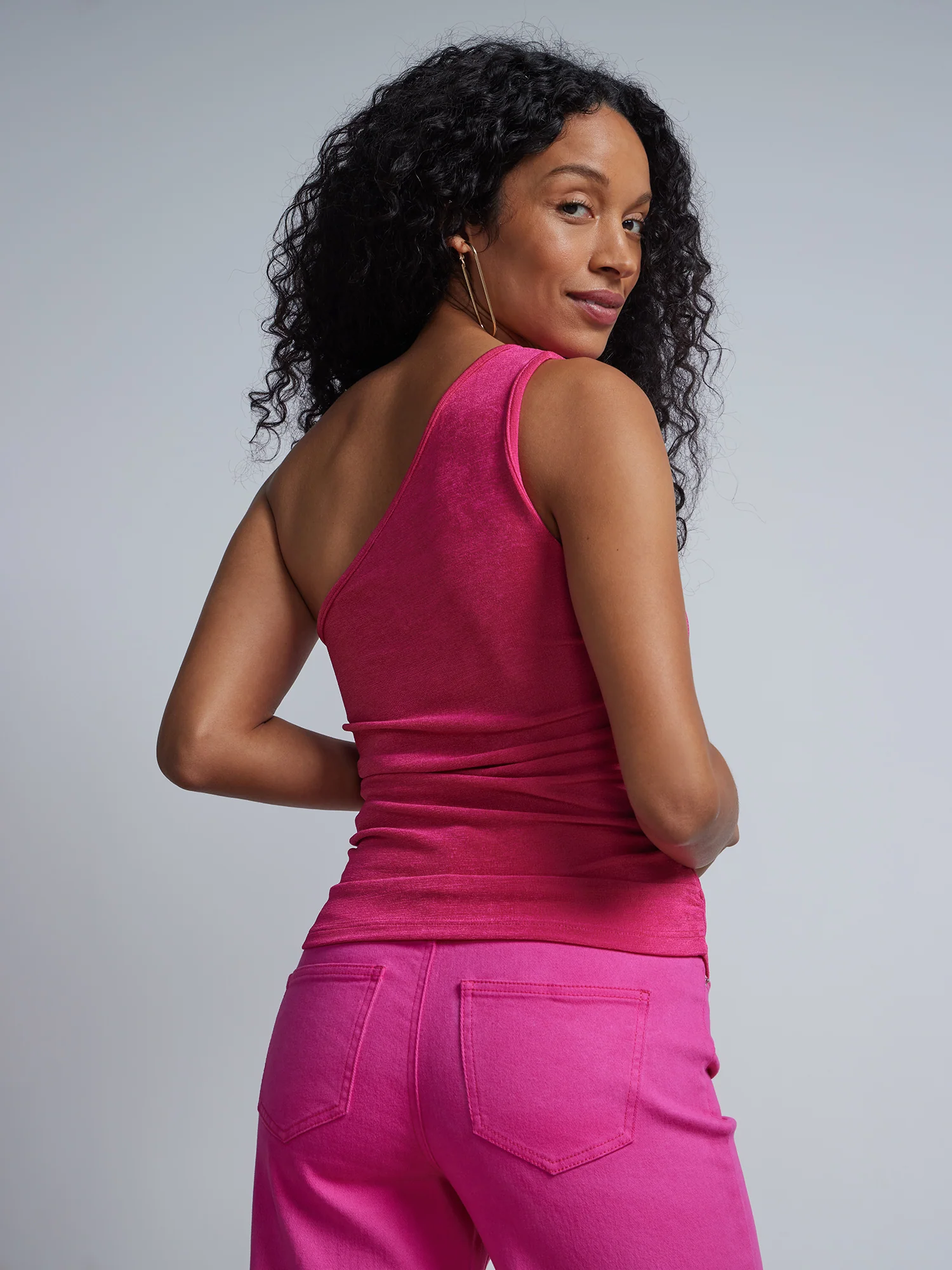 One-Shoulder Knit Top - Image 3