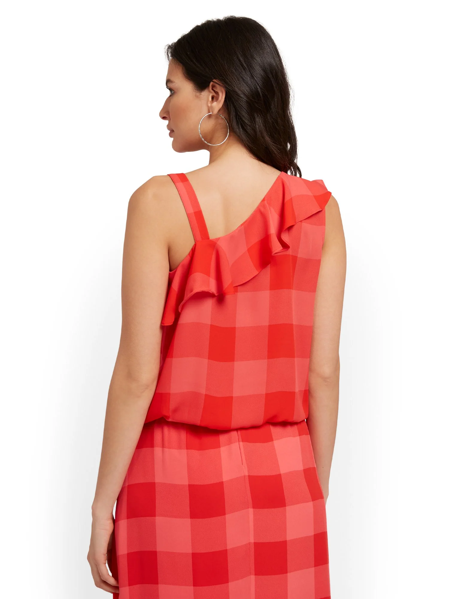 One-Shoulder Ruffle Blouse - Image 3