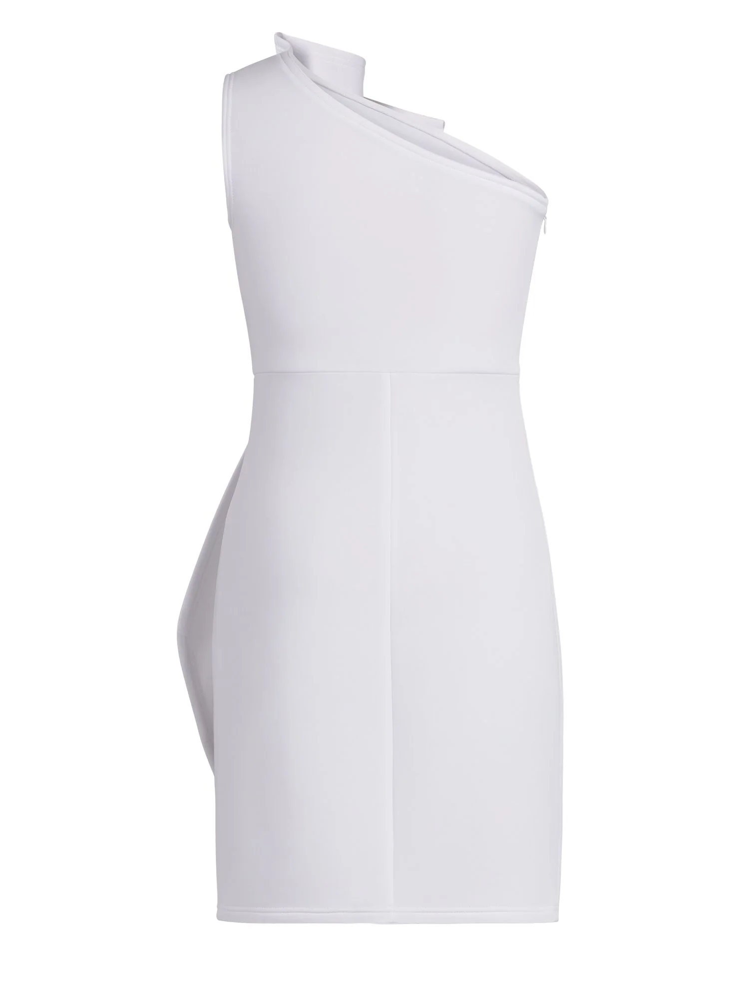 One-Shoulder Ruffled Sheath Dress - Image 3