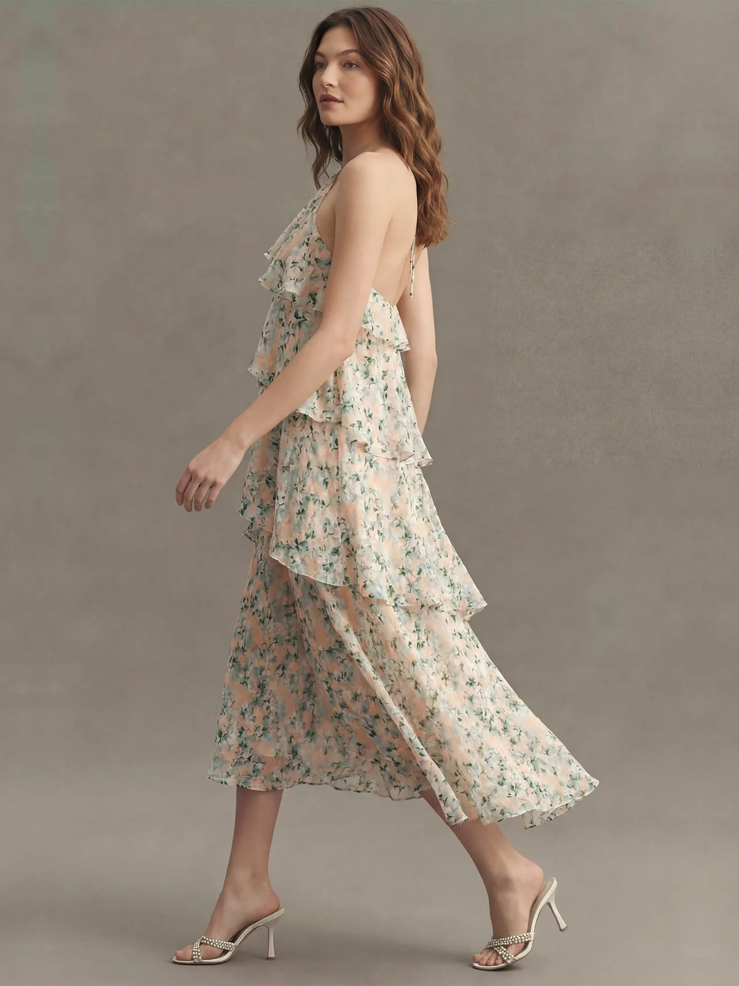 Opal Floral Tiered Maxi Dress - Image 3