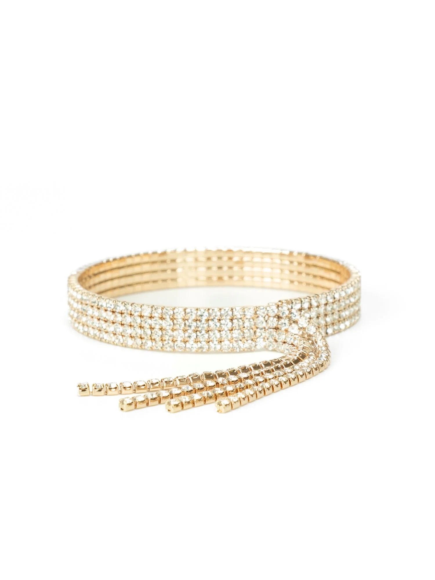 LA Radiant Open Fringe Crystal Bangle - Brands We Love - Image 2