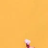 Orange Floral Wrap Dress - Image 5