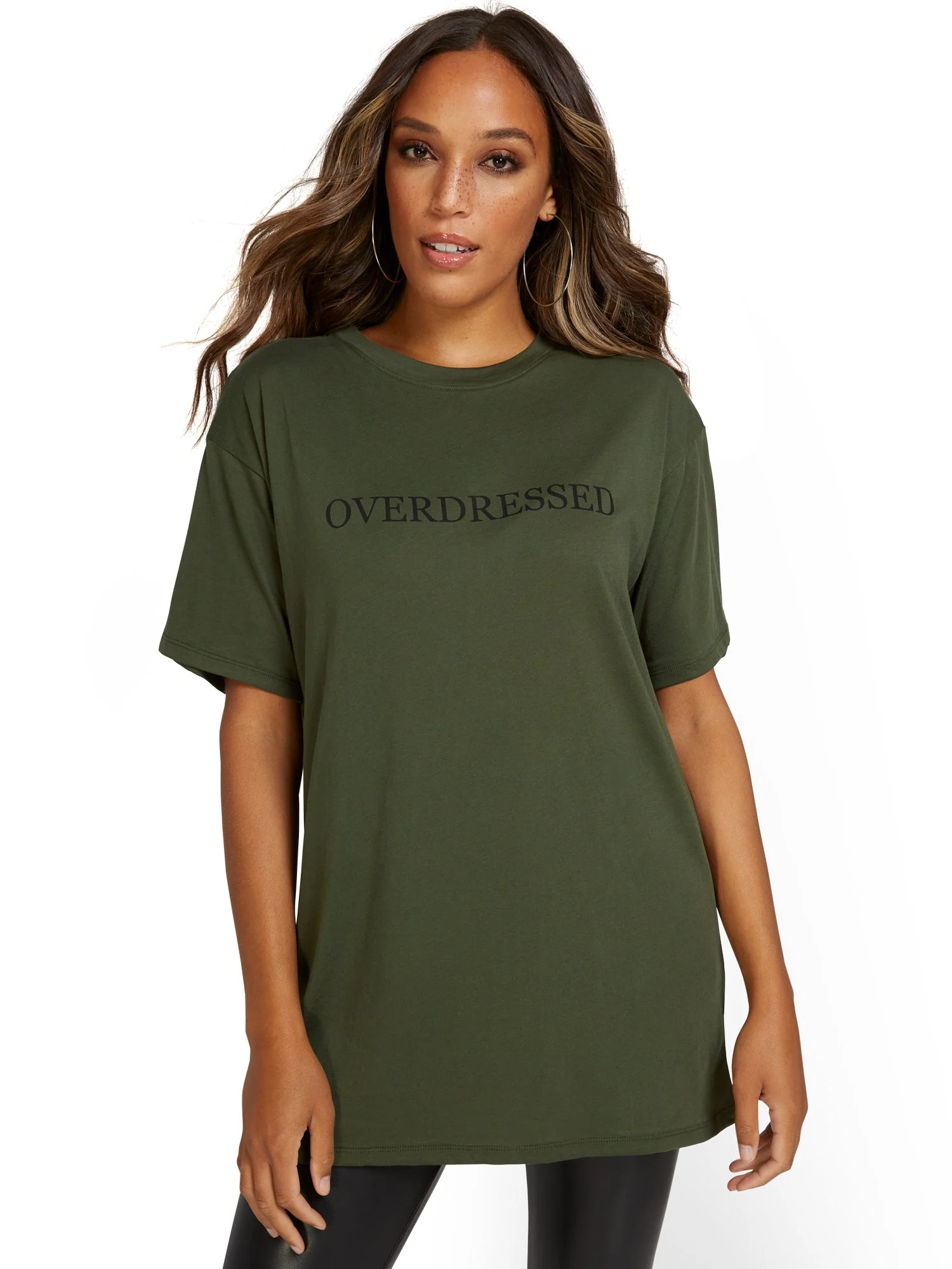 Overdressed Oversized Graphic Tee - Image 2