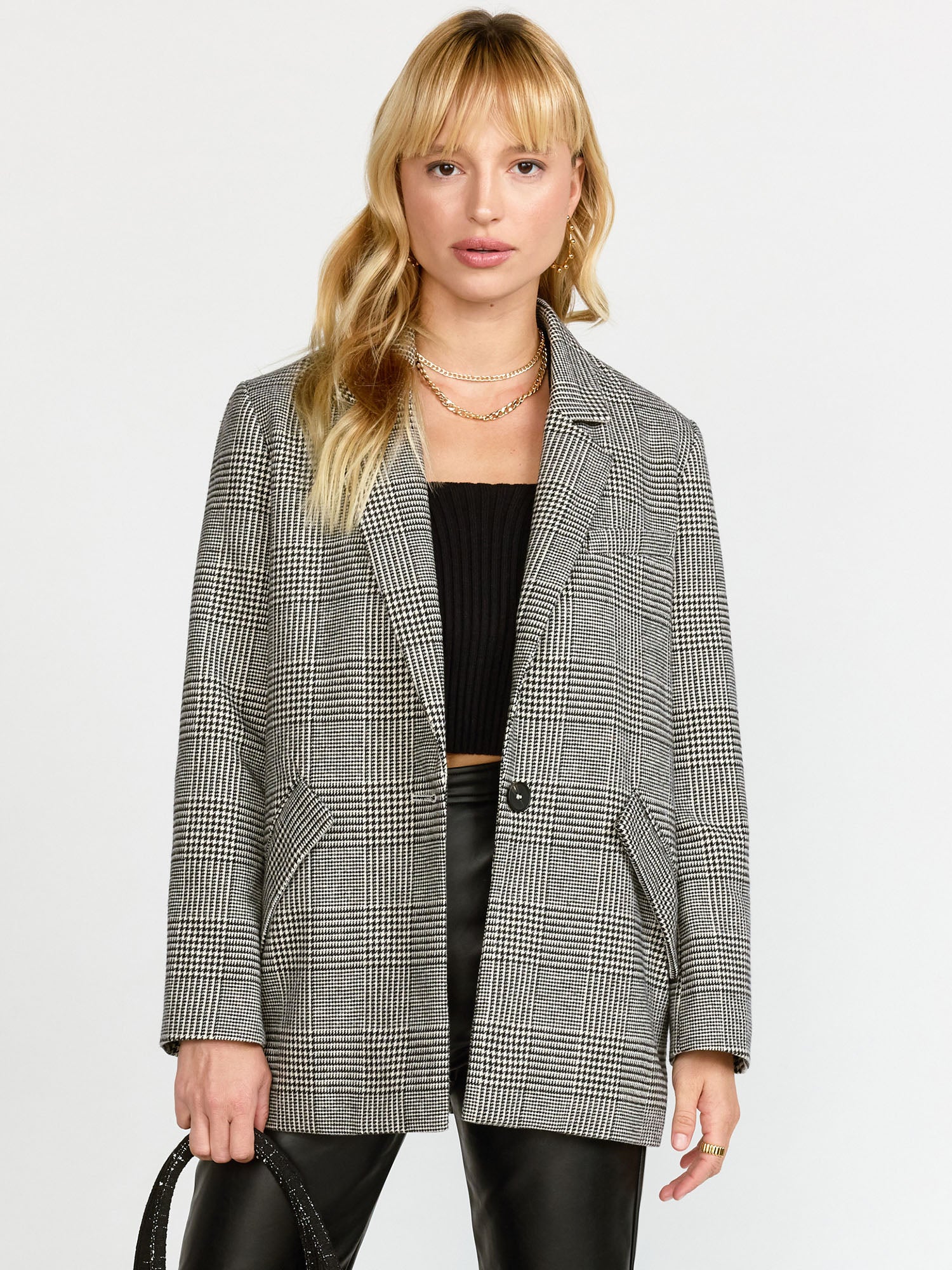 Dress Forum Oversized Menswear Glen Plaid Blazer - Brands We Love
