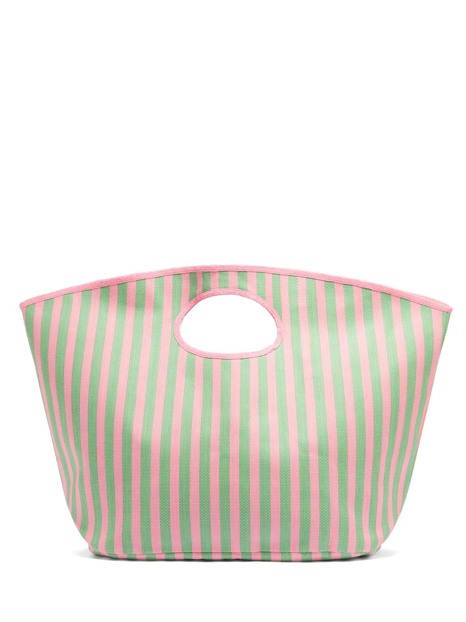 Shiraleah Oversized Paper-Straw Striped Tote - Brands We Love