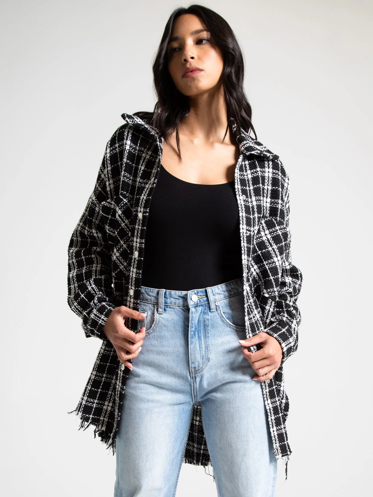 Aaron & Amber Oversized Plaid Shacket - Brands We Love - Image 5