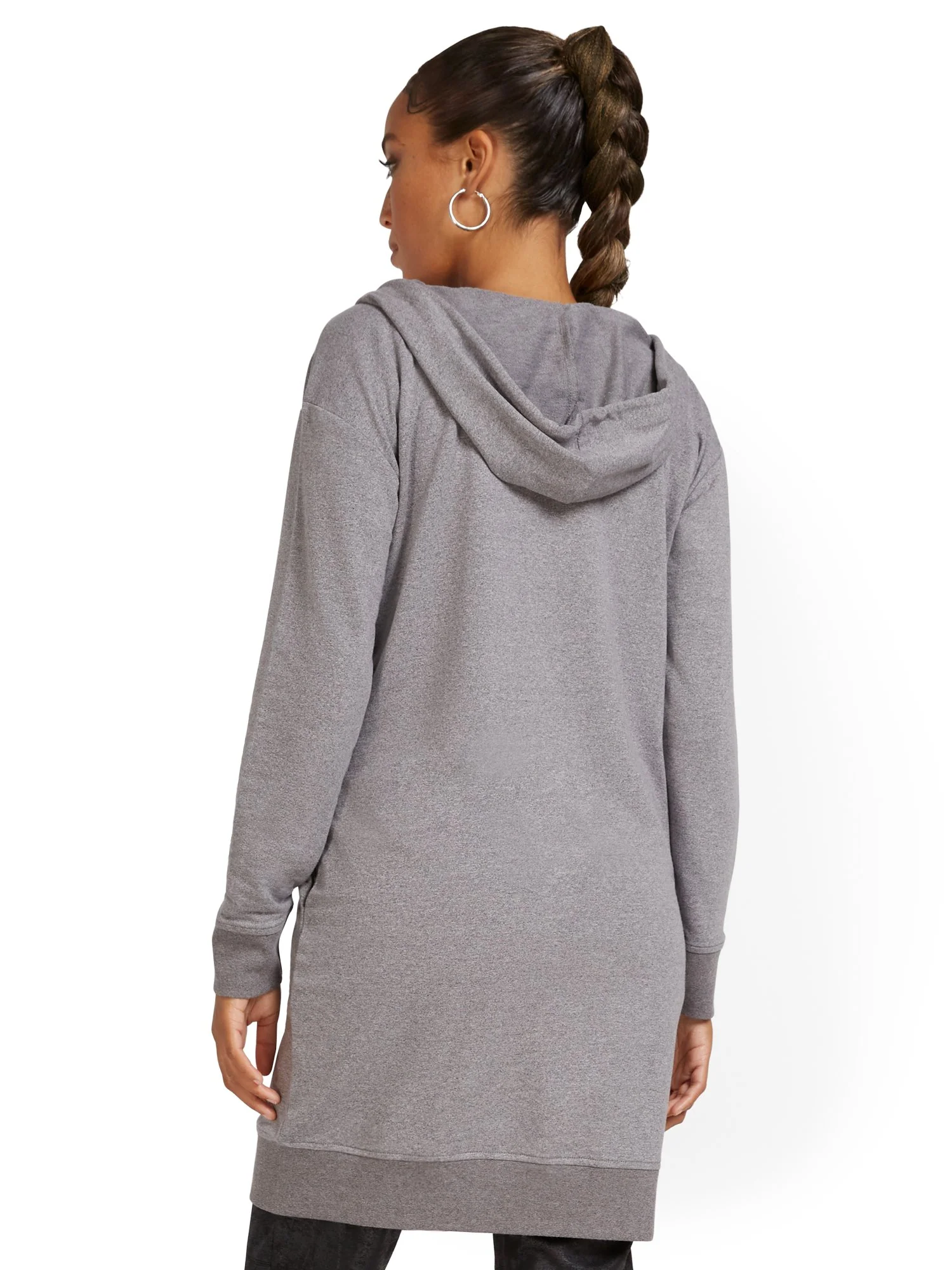 Oversized Zip-Front Hoodie - Image 3