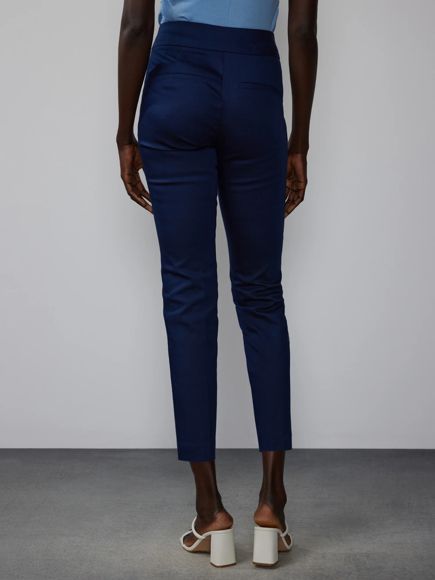 Petite High Rise Seamed Ankle Pant - Image 3