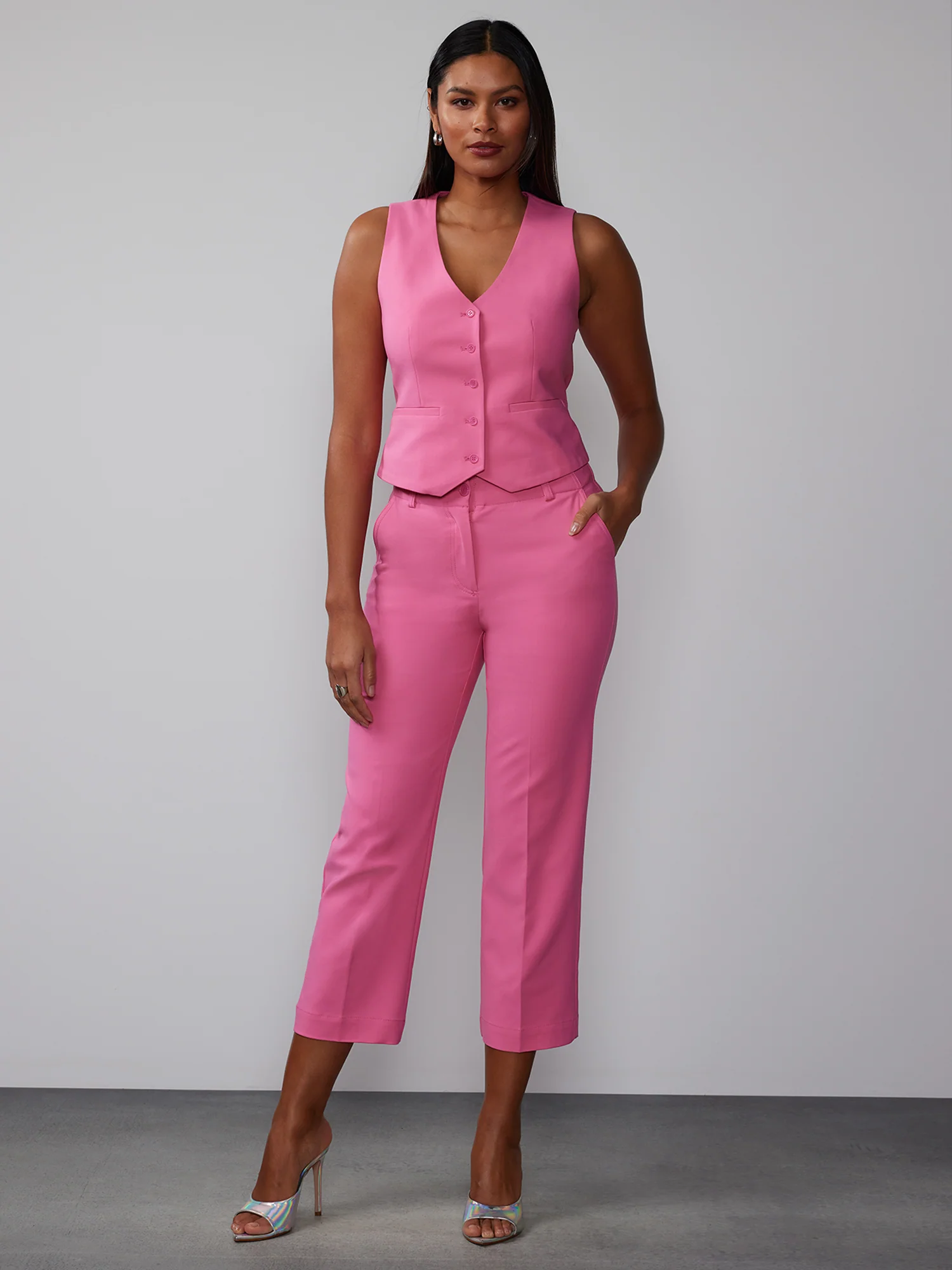 Petite Straight Leg Ankle Pant