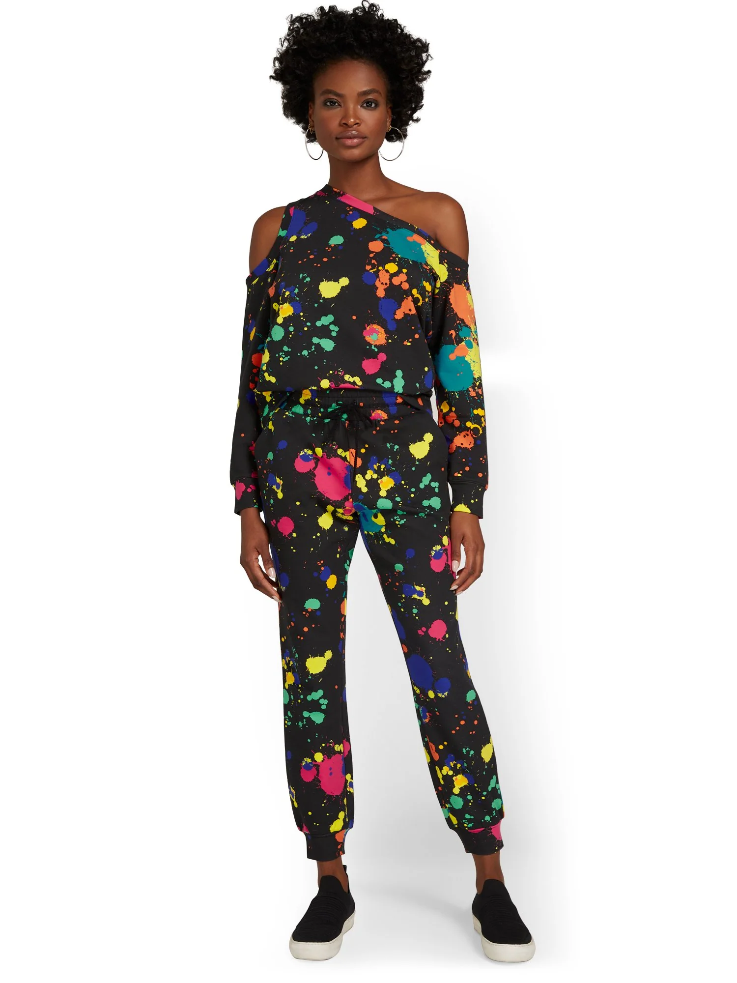 Paint-Splatter French Terry Jogger Pant - Image 4