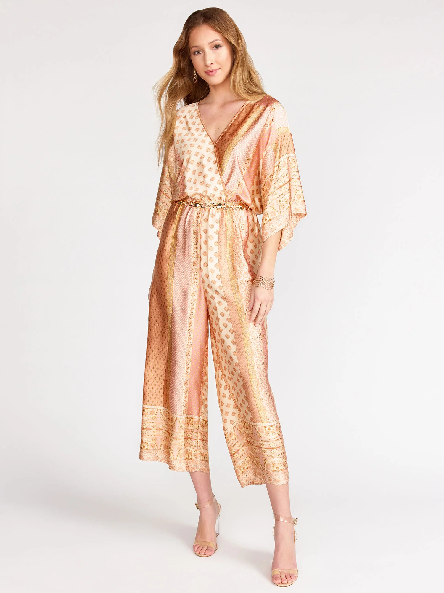 Dress Forum Paisley Border Print Satin Jumpsuit - Brands We Love - Image 2
