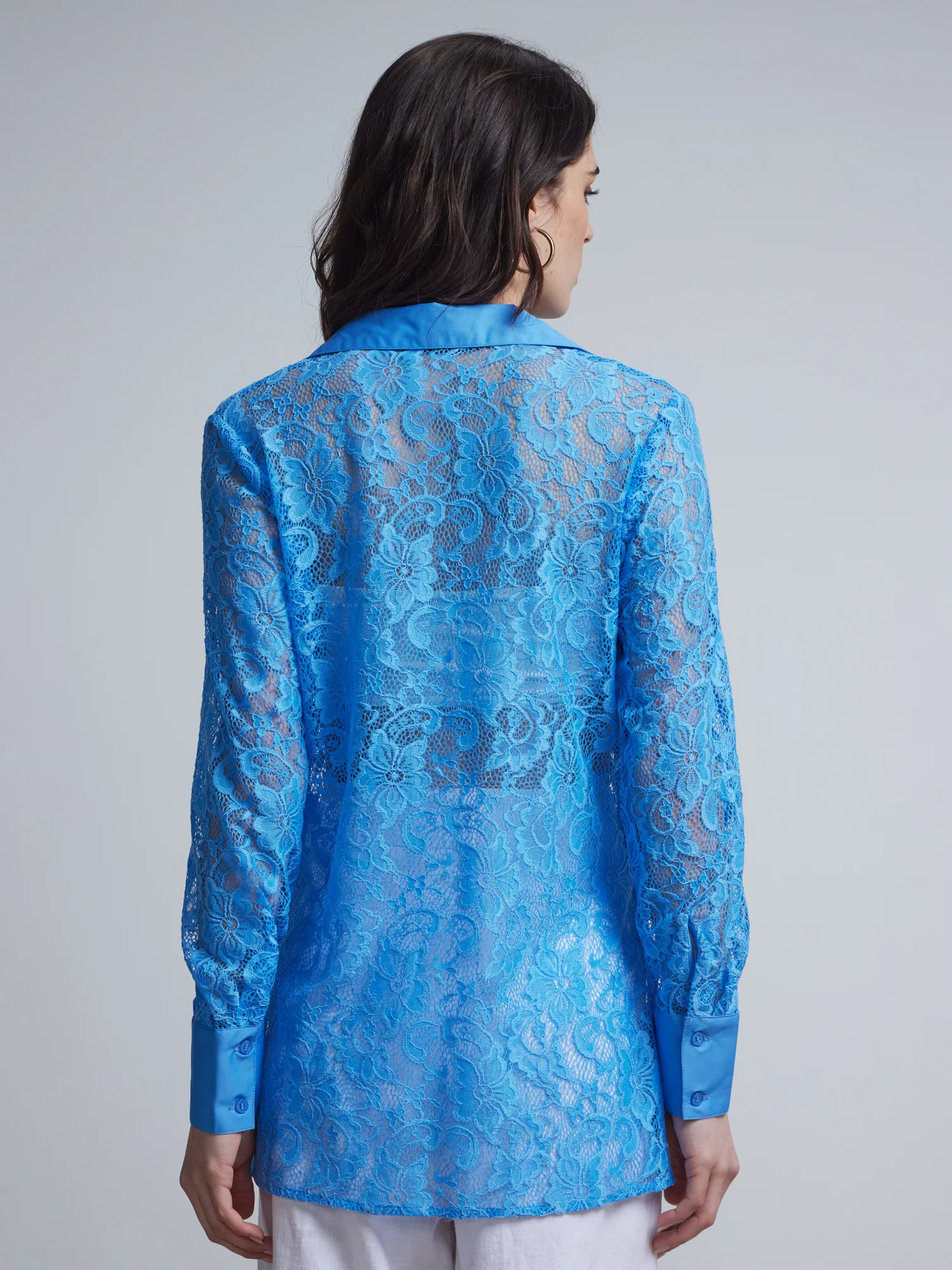 Paisley-Lace Button-Front Shirt - Image 3
