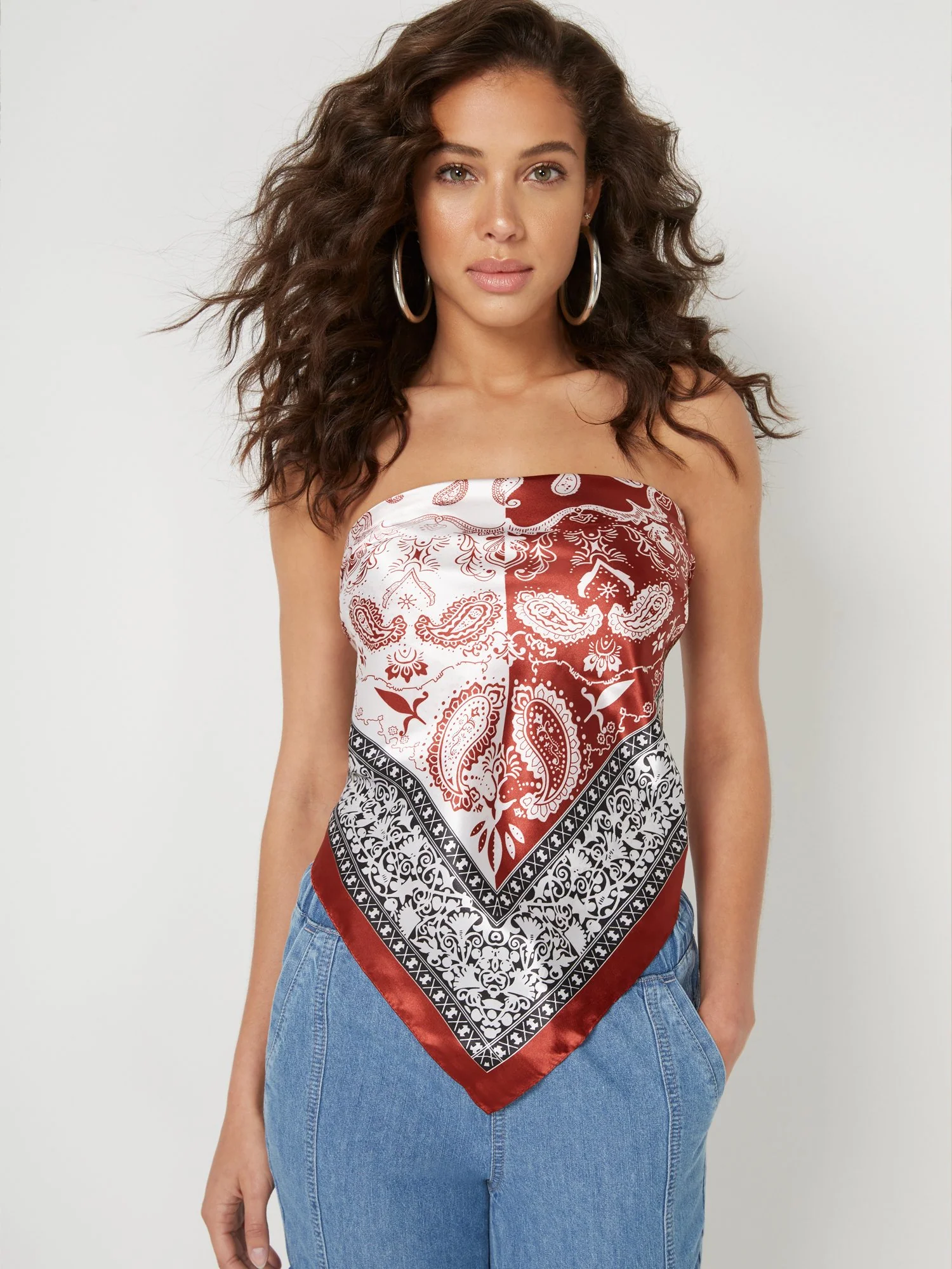 Paisley Silky Multiwear Scarf - Image 9