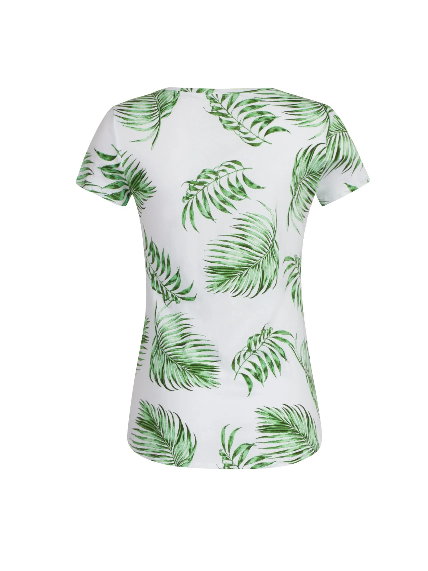 Palm-Print V-Neck Perfect Tee - Image 3