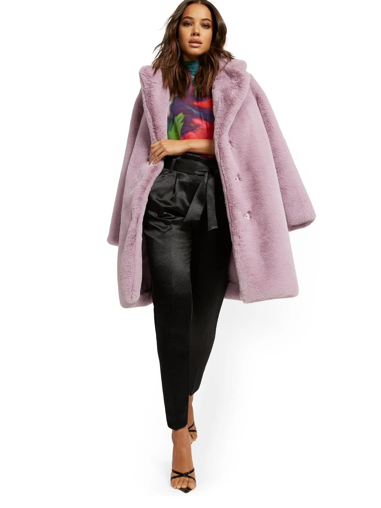 Paperbag-Waist Slim Pant with Tie - Image 3