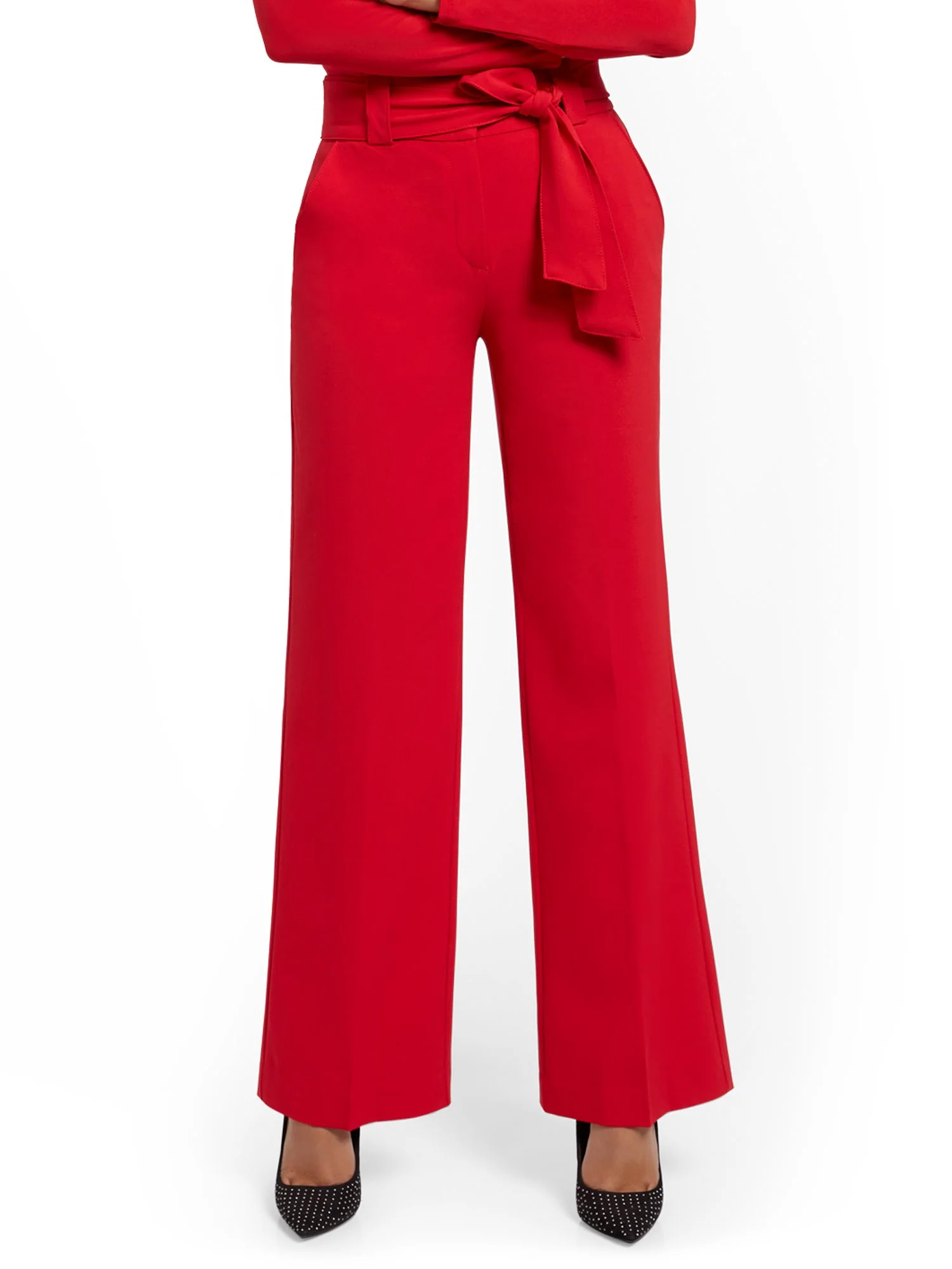 Paperbag-Waist Wide-Leg Pant - 7th Avenue - Image 7
