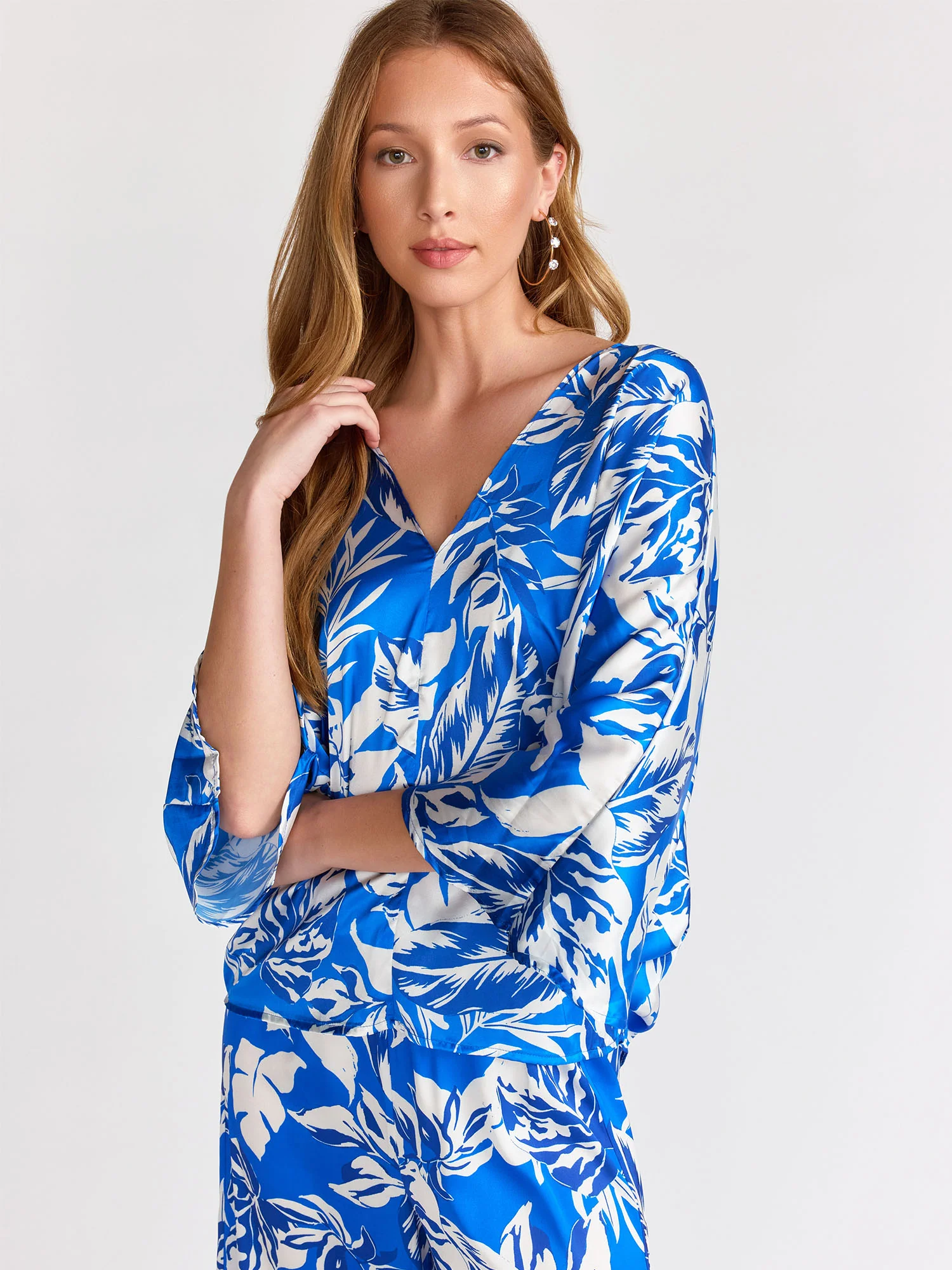 Paradise Blue Satin Top - Flying Tomato - Image 2