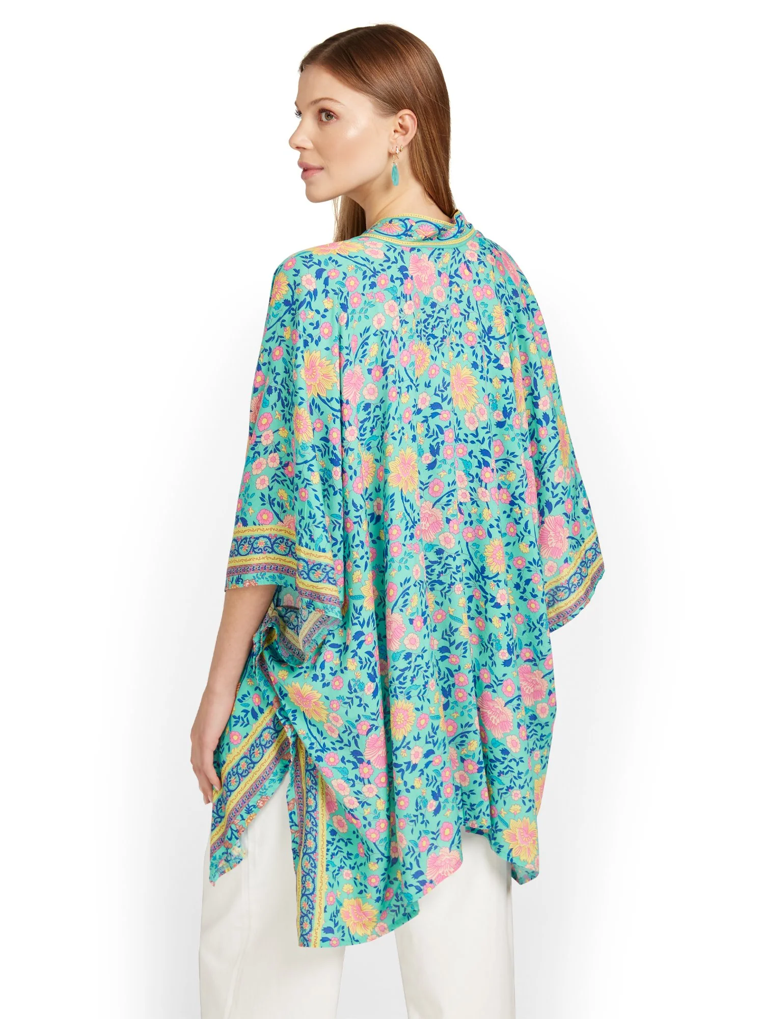 Justin Taylor Pastel Floral-Print Kimono - Brands We Love - Image 3