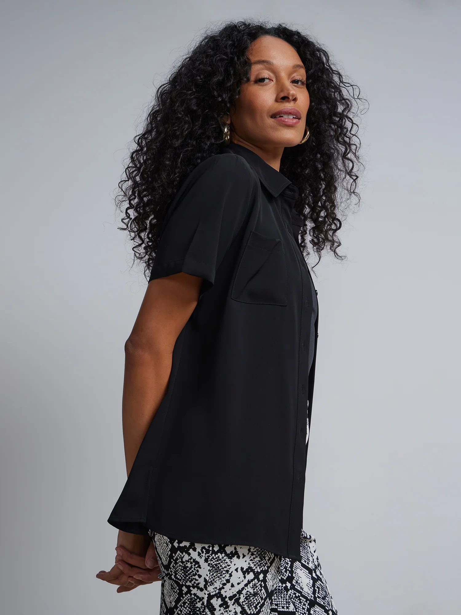 Patch-Pocket Button-Front Shirt - Image 2
