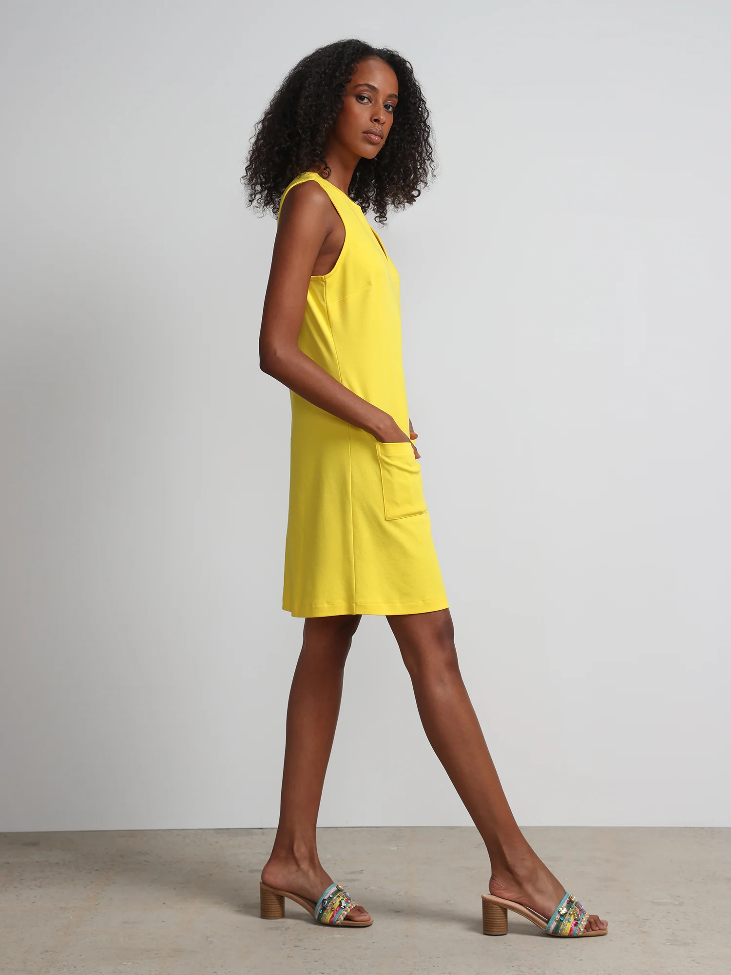 Patch-Pocket Shift Dress - City Knits - Image 24