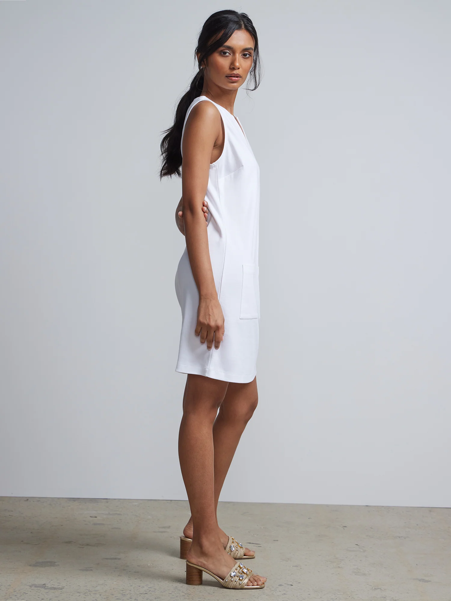 Patch-Pocket Shift Dress - City Knits - Image 7