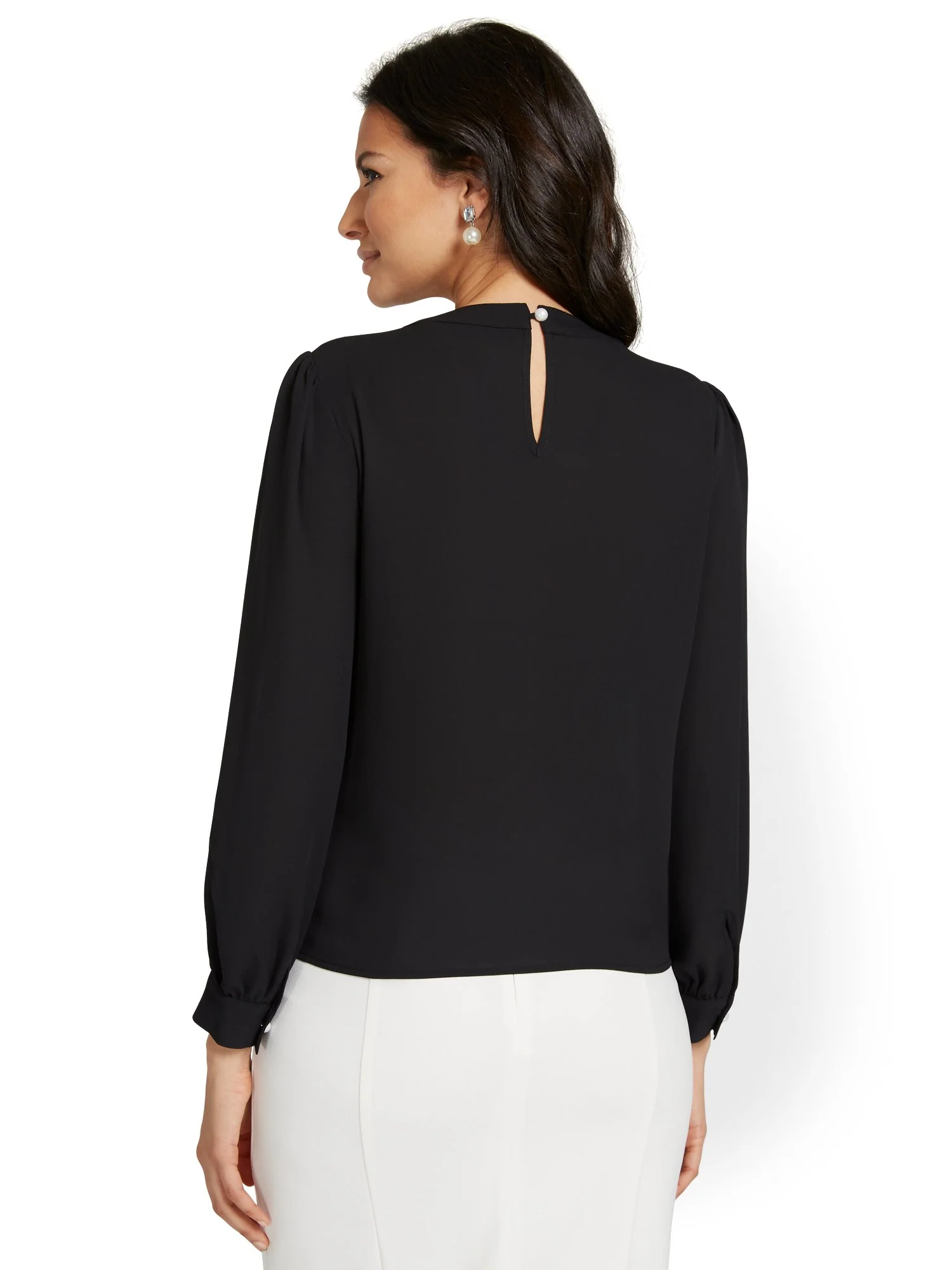Pearl-Detail Blouse - Image 3
