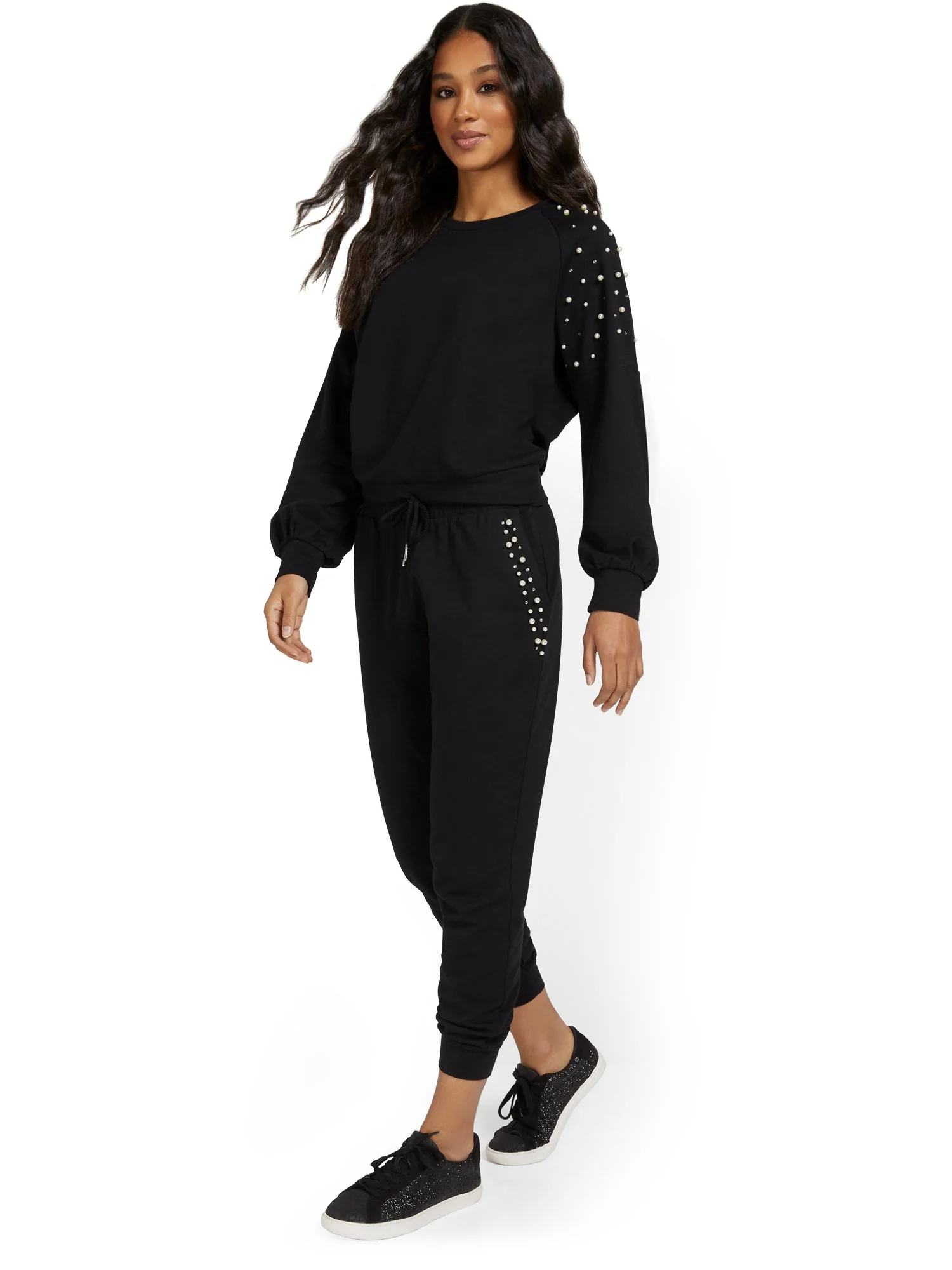 Pearl-Embellished Jogger Pant - Image 4