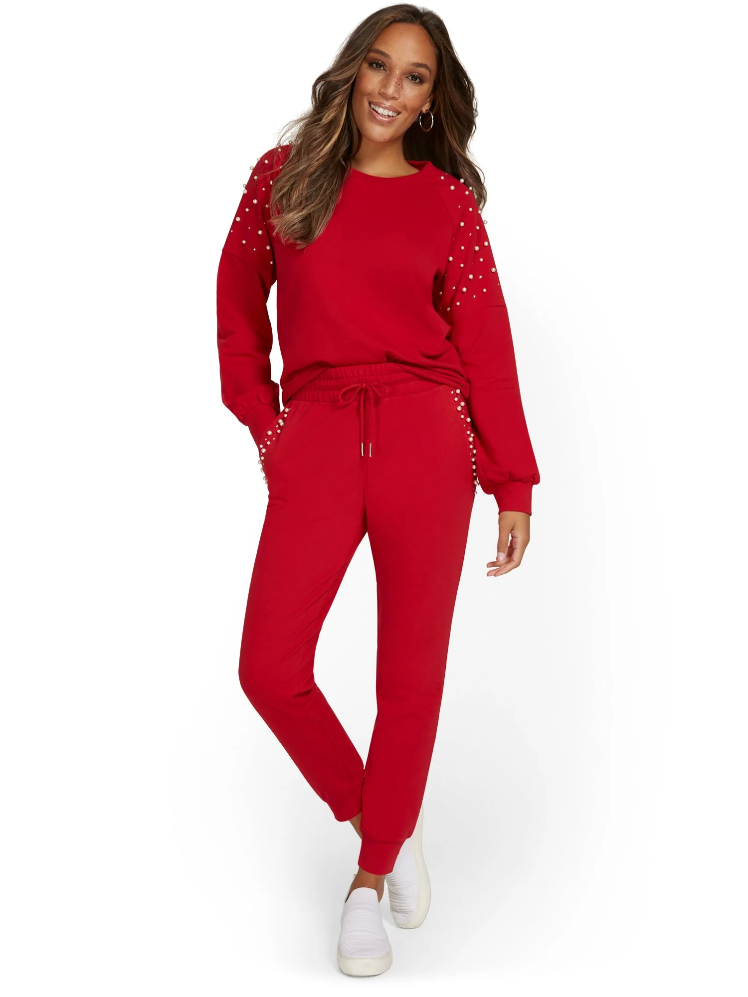 Pearl-Embellished Jogger Pant - Image 9
