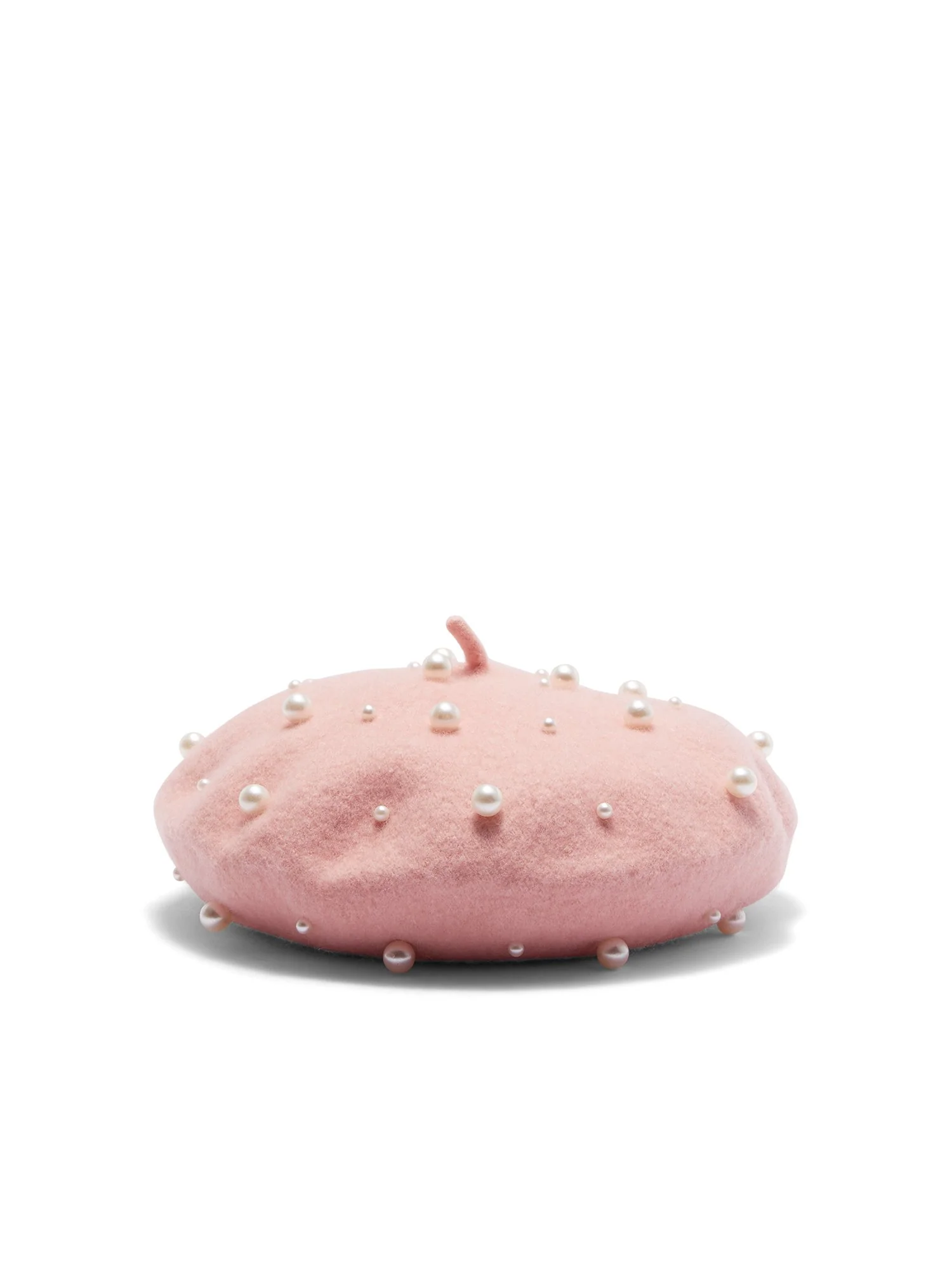 Pearl-Embroidered Beret - Image 3