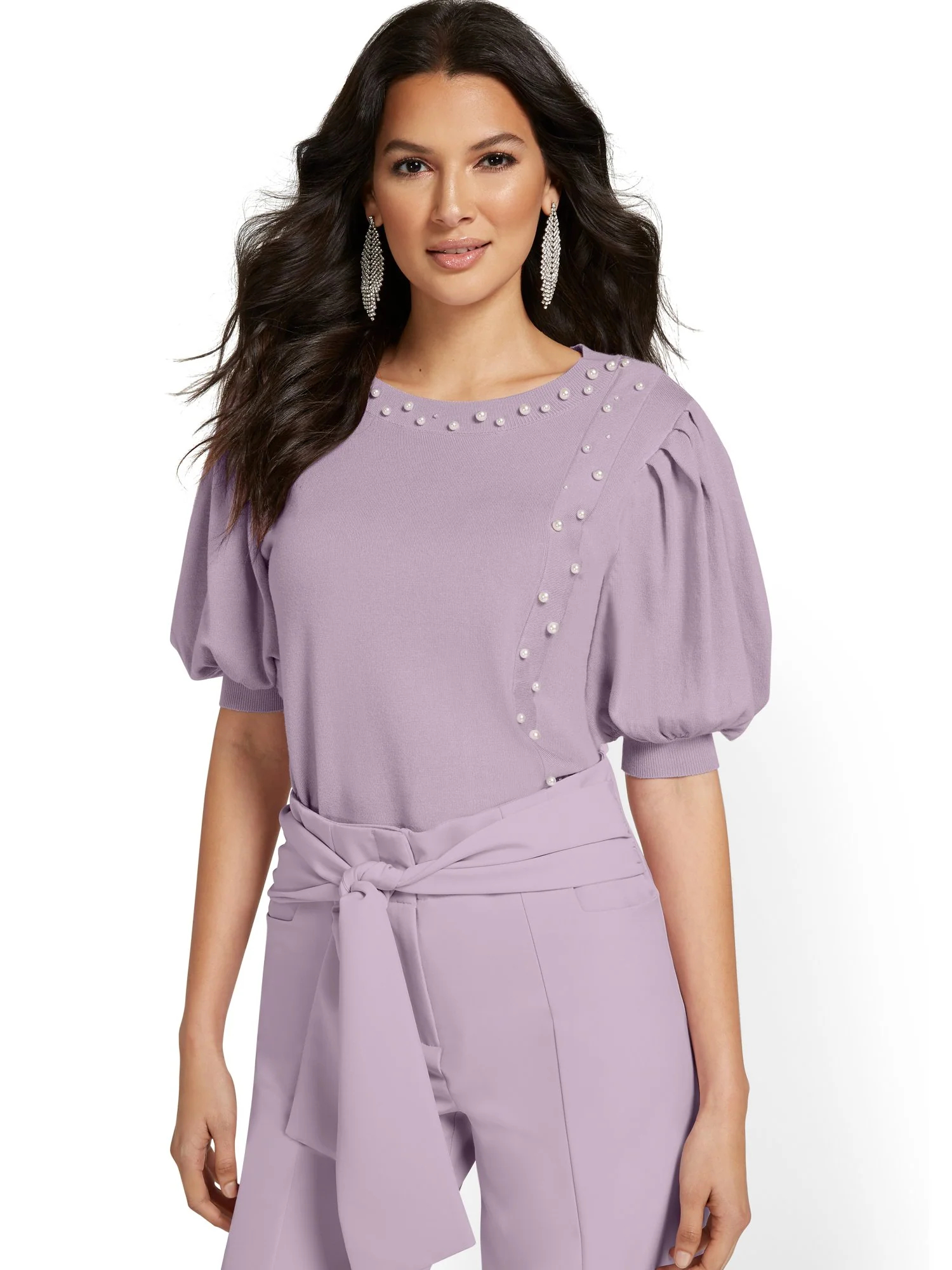Pearl-Trim Sweater - Image 6
