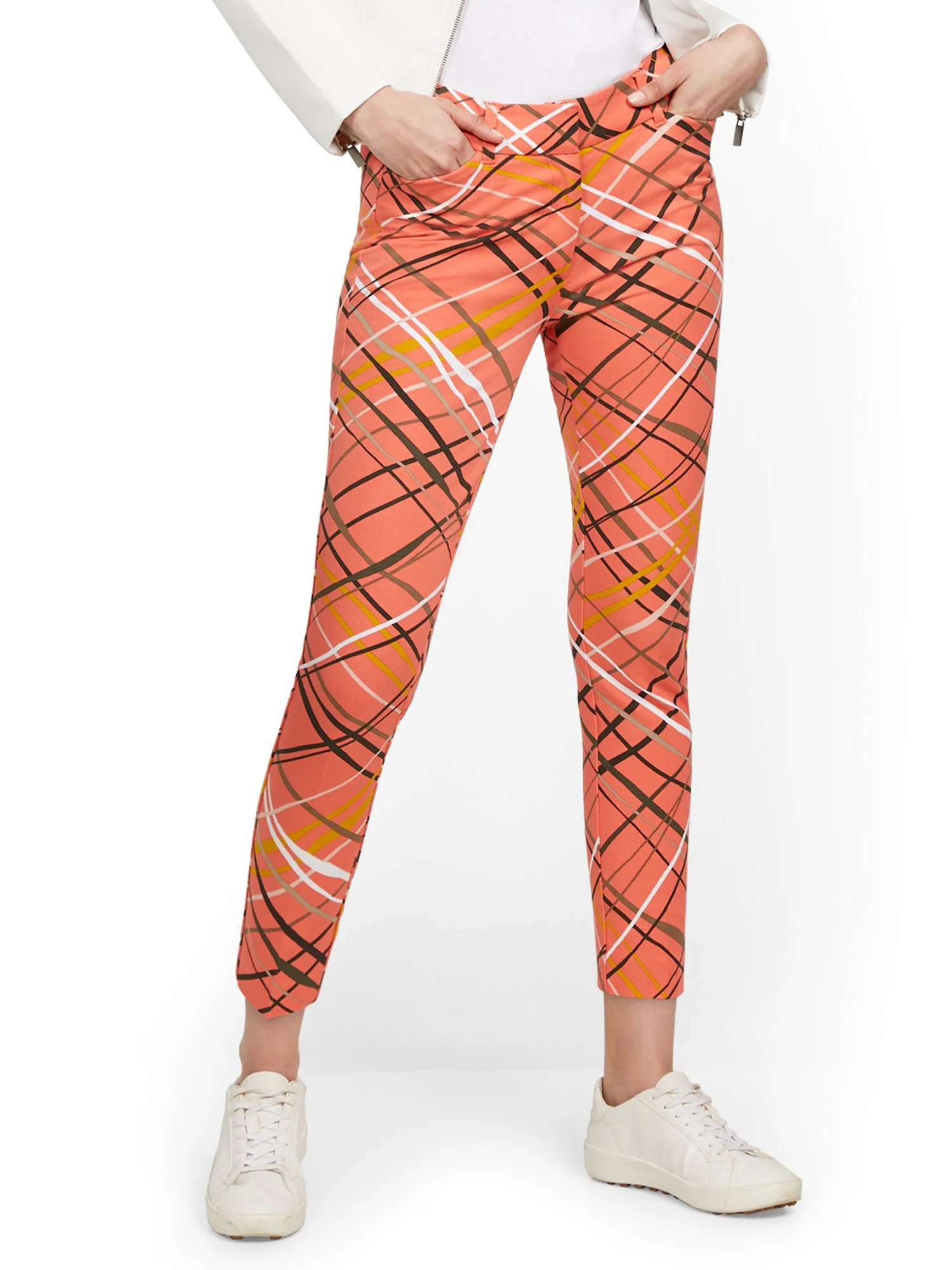 Petite Audrey High-Waisted Ankle Pant - Crosshatch - Image 5