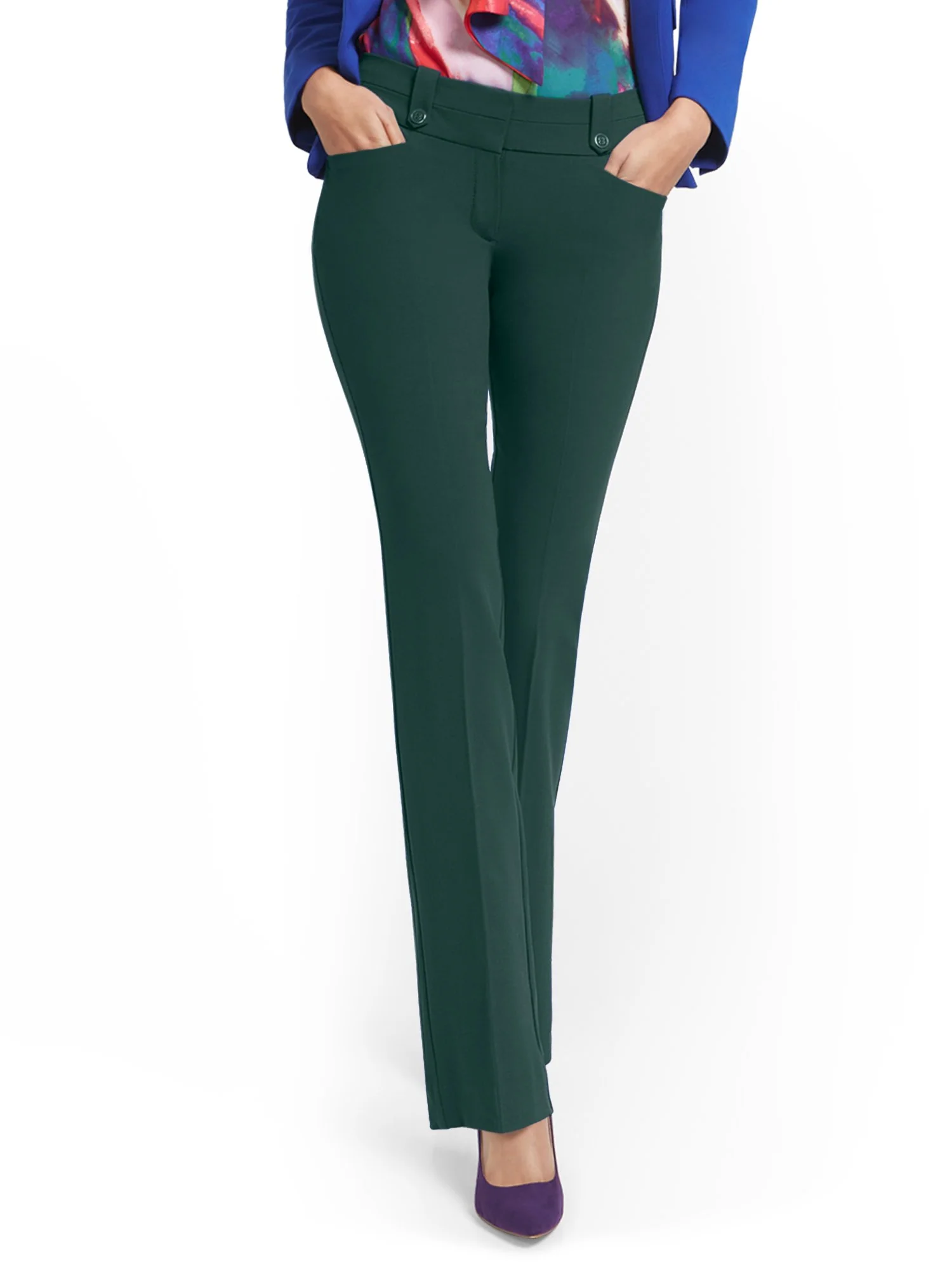 Petite Barely Bootcut Pant - Mid-Rise - Essential Stretch - 7th Avenue - Image 13