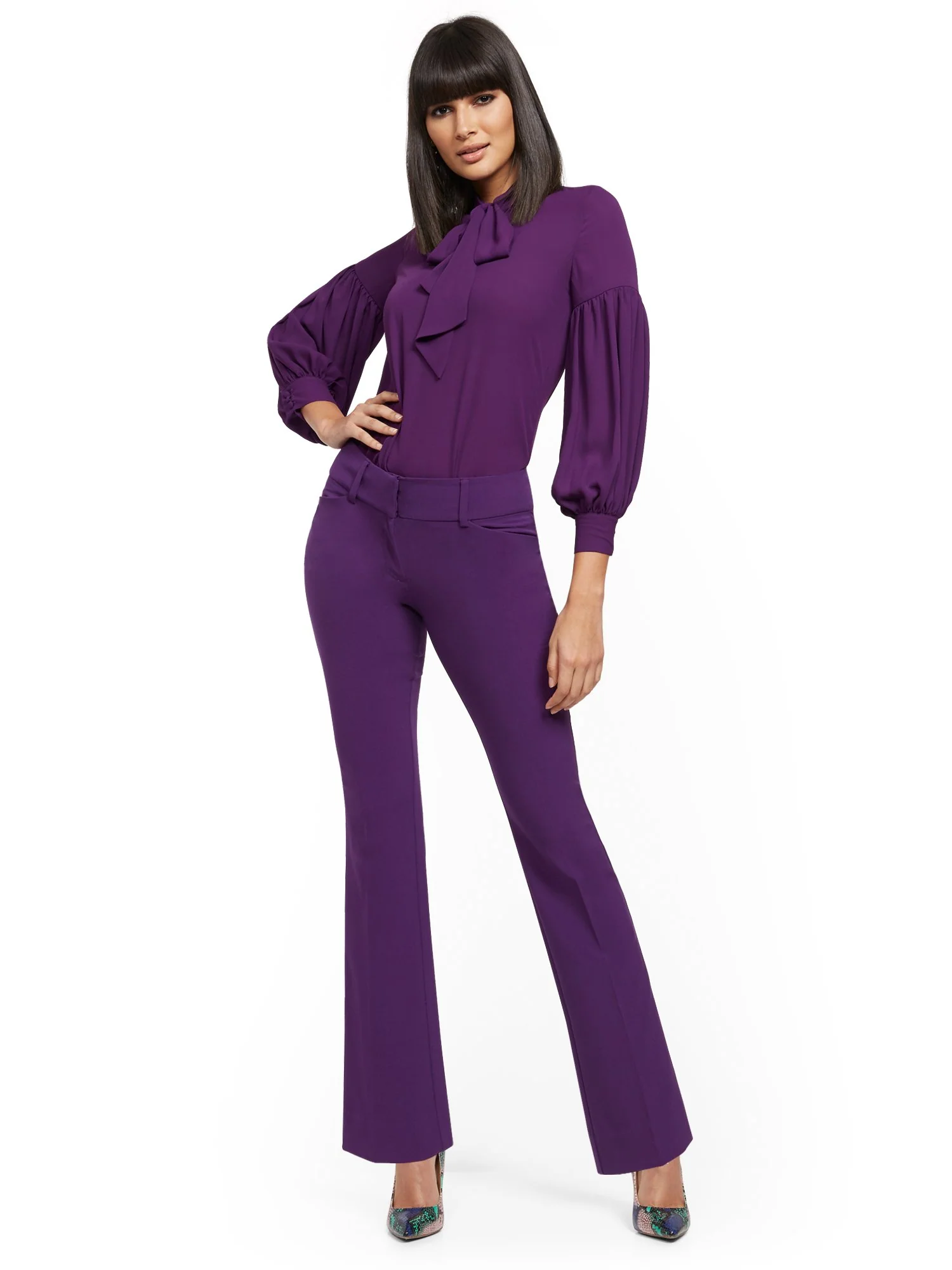Petite Barely Bootcut Pant - Mid Rise - Essential Stretch - 7th Avenue - Image 16