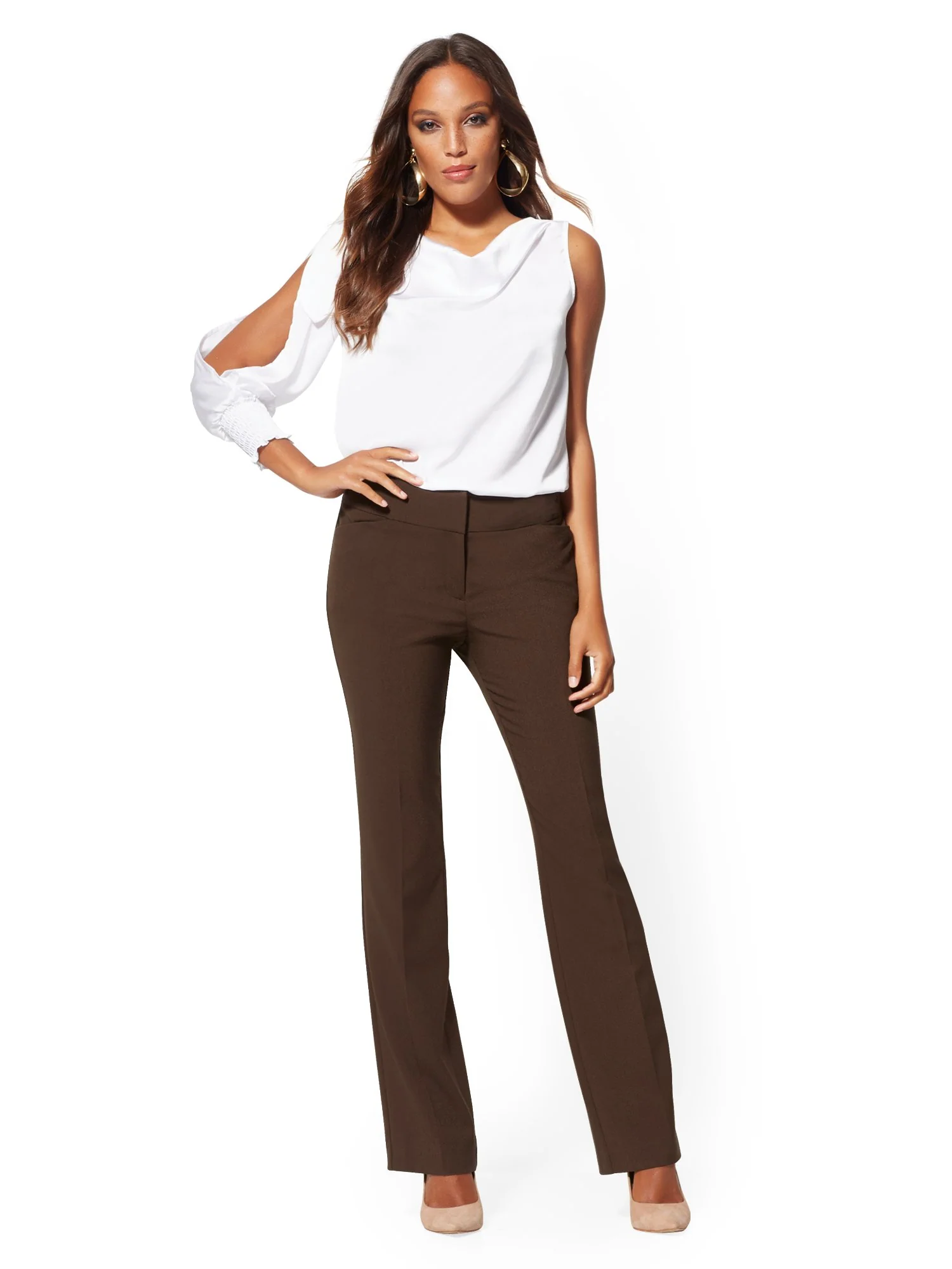 Petite Barely Bootcut Pant - Modern - All-Season Stretch - 7th Avenue - Image 4