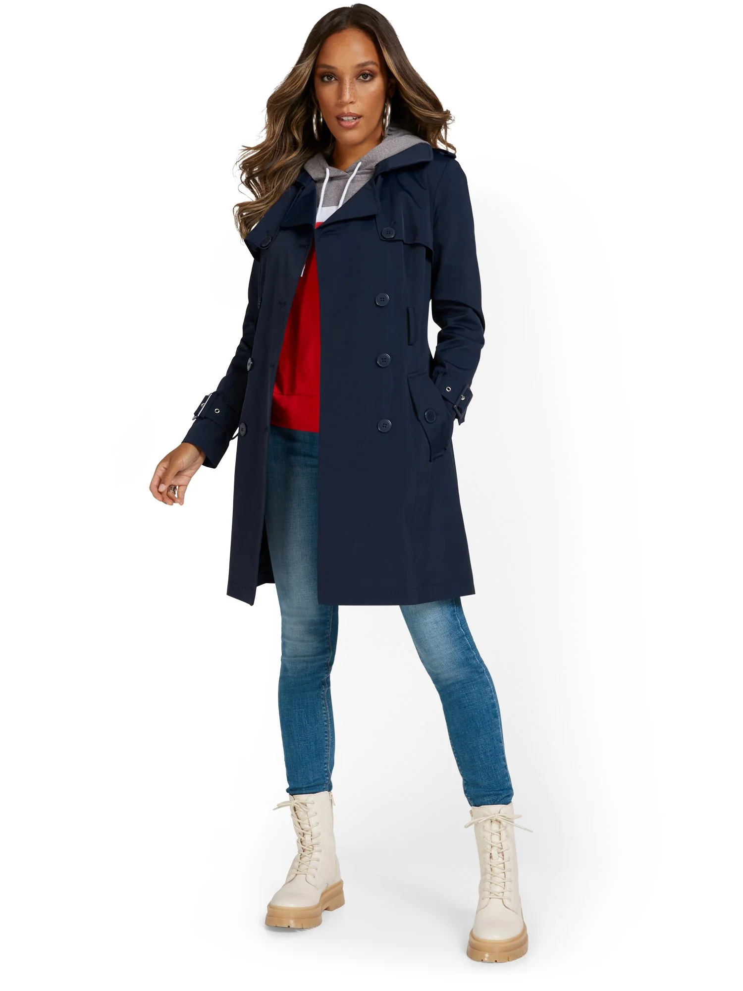 Petite Belted Trenchcoat - City Trench Collection - Image 12