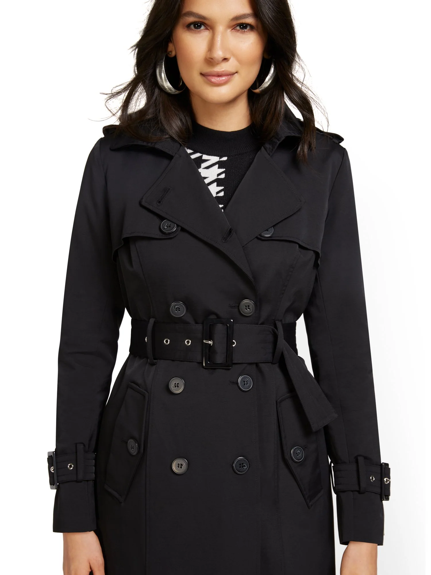 Petite Belted Trenchcoat - City Trench Collection - Image 4
