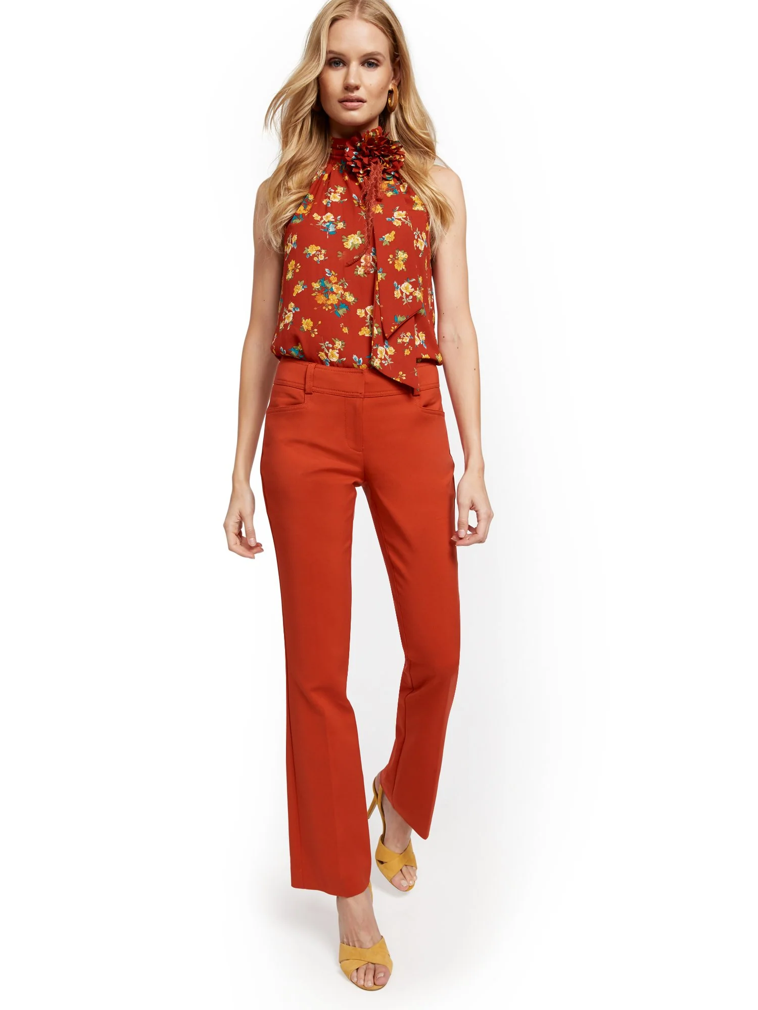 Petite Bootcut Pant - Signature - All-Season Stretch - 7th Avenue - Image 7
