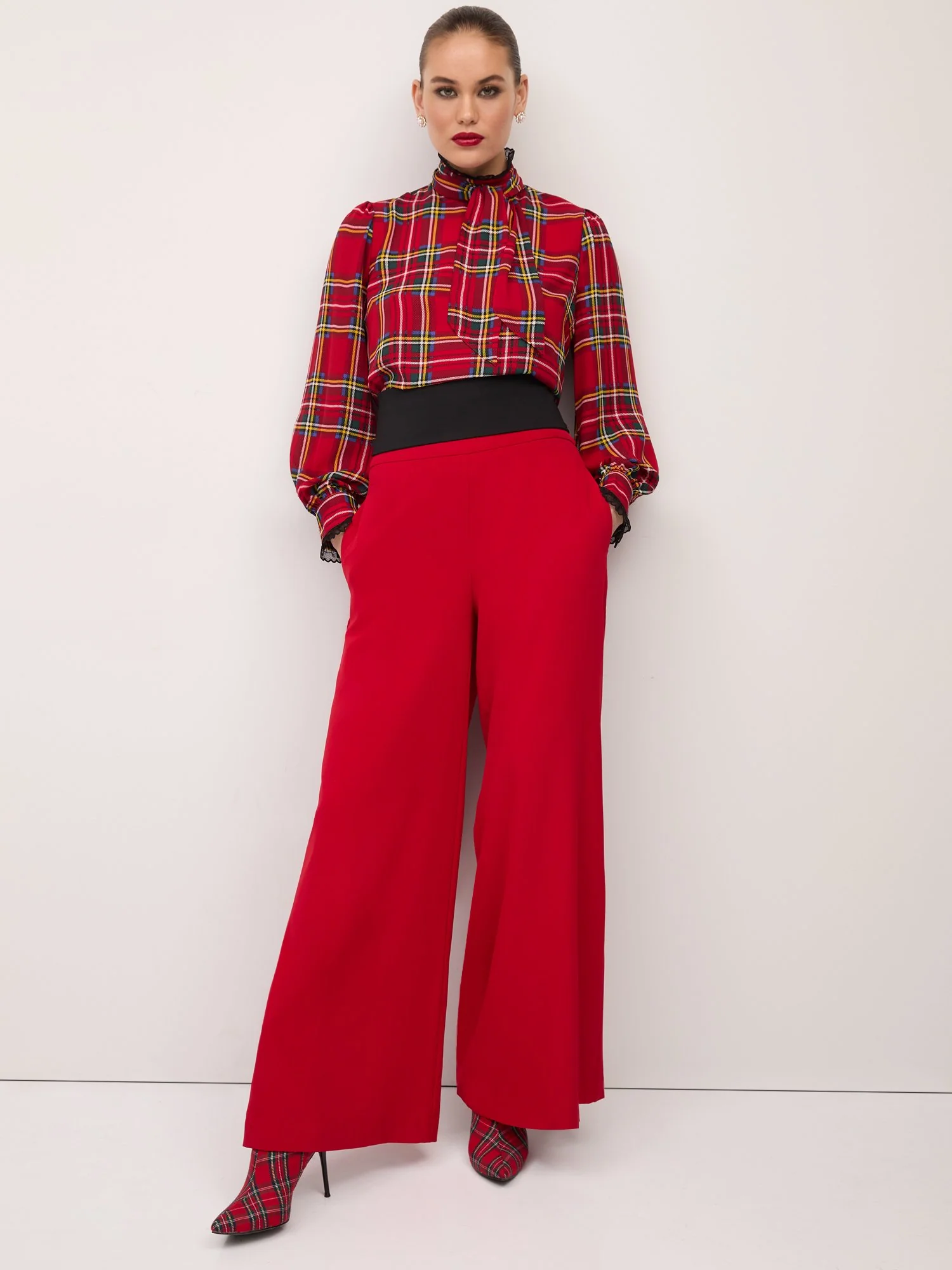 Petite Bow-Back Wide-Leg Pant - Image 2
