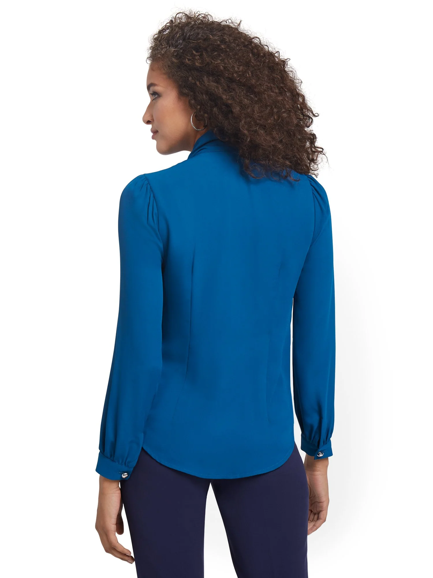 Petite Bow-Neck Blouse - Image 2