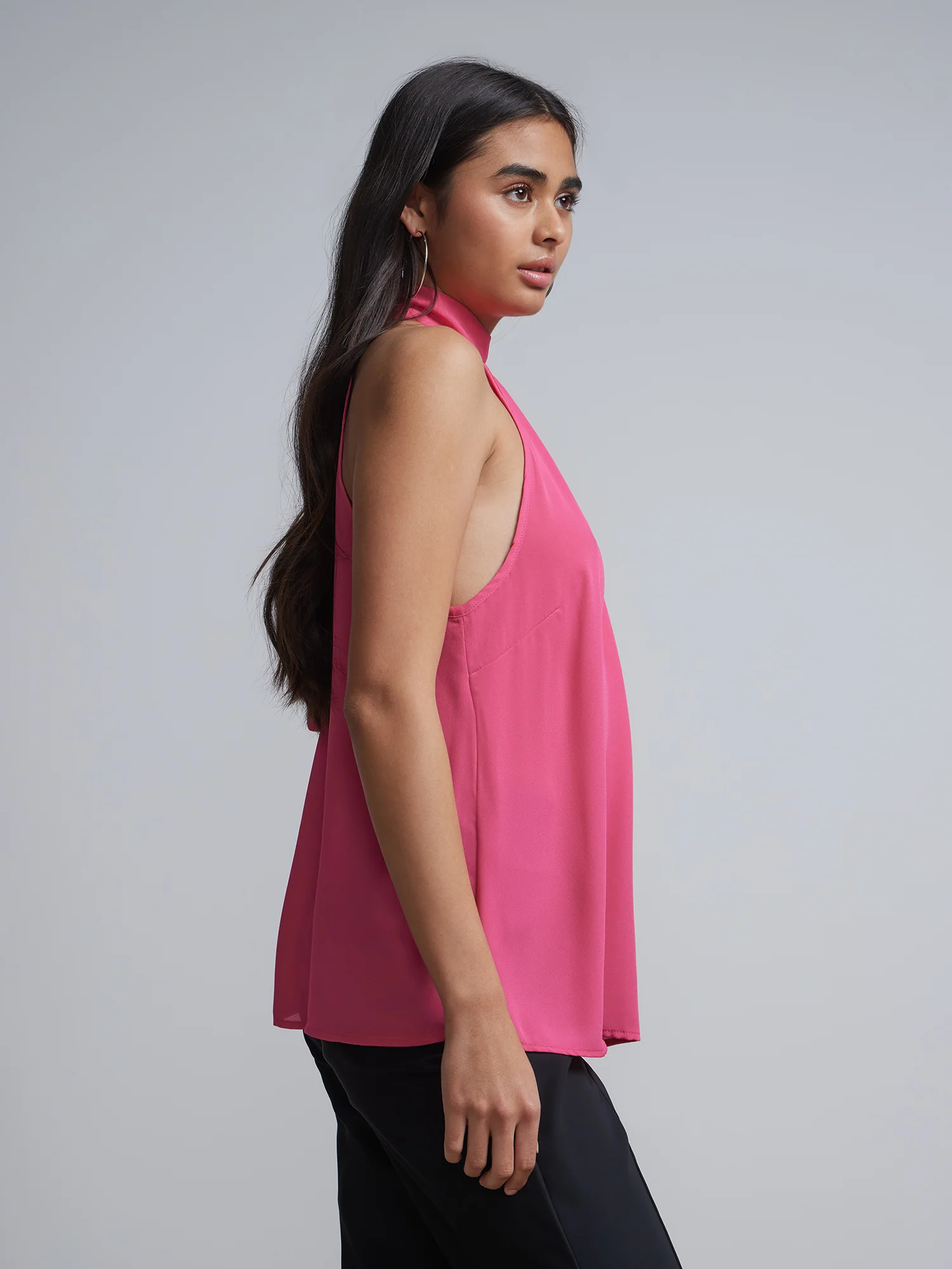 Petite Bow-Neck Halterneck Blouse - Image 12