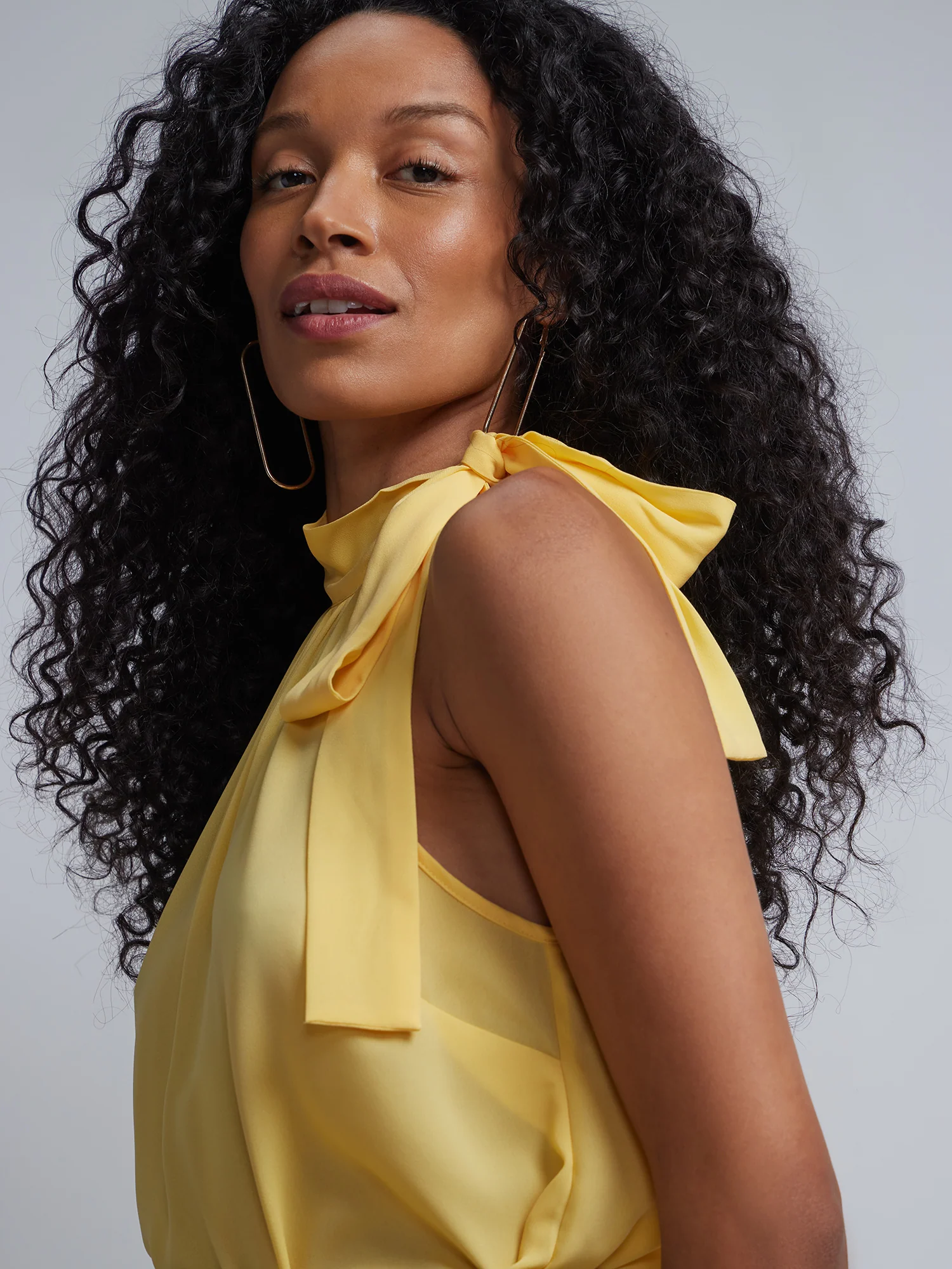 Petite Bow-Neck Halterneck Blouse - Image 4