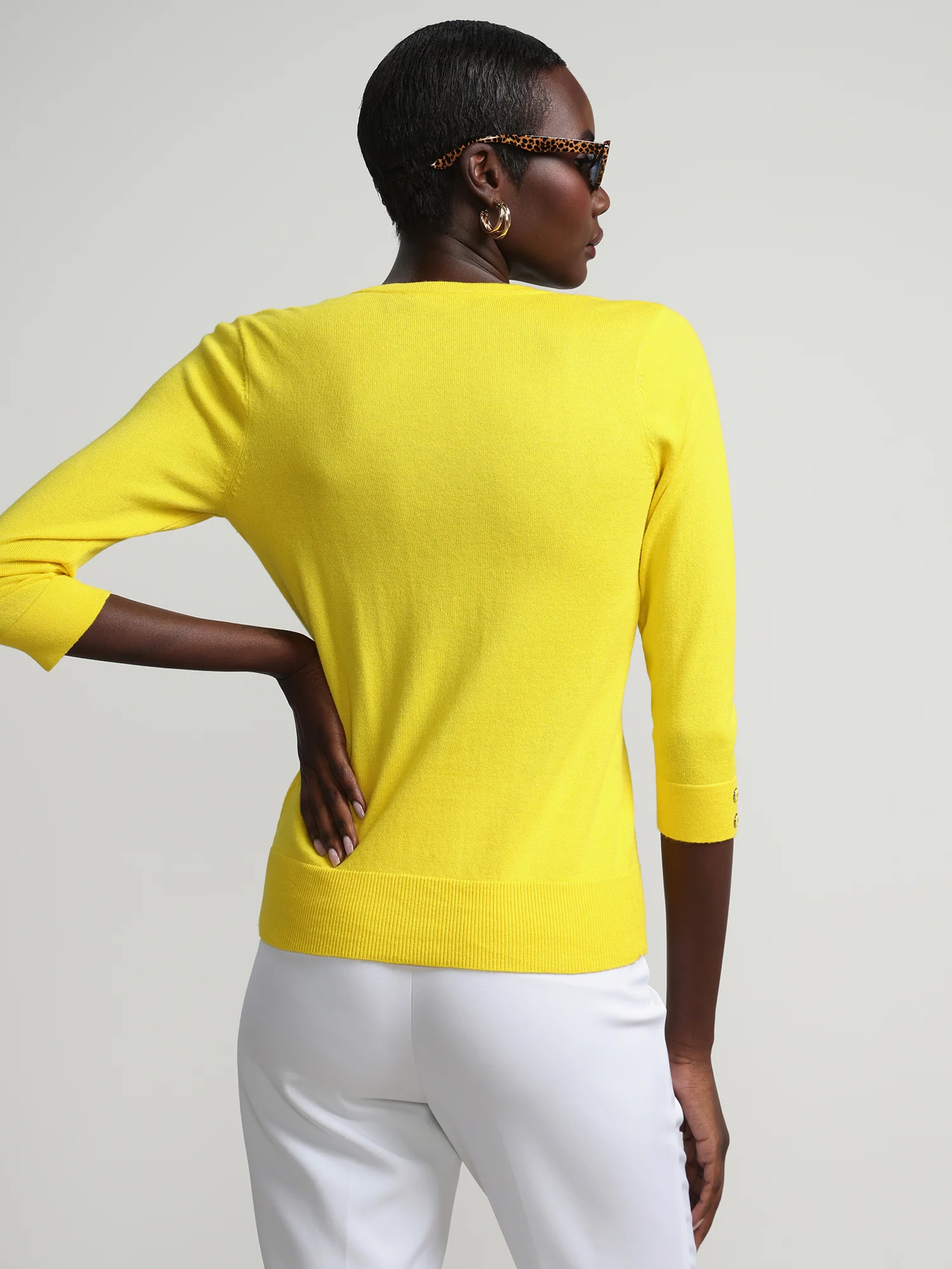 Petite Chelsea Crewneck Cardigan - Image 32