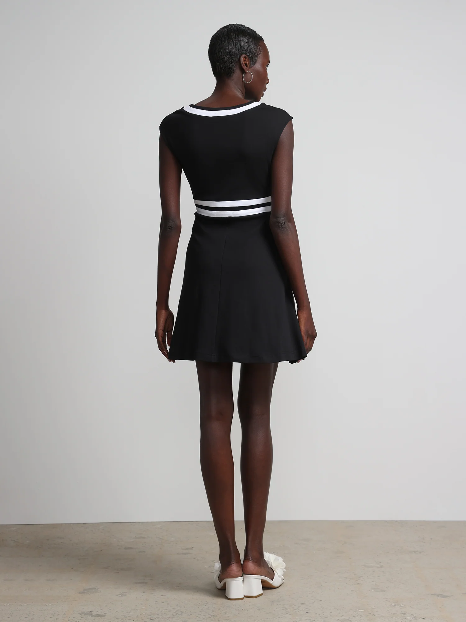 Petite Colorblock Accent Wrap Dress - City Knits - Image 4