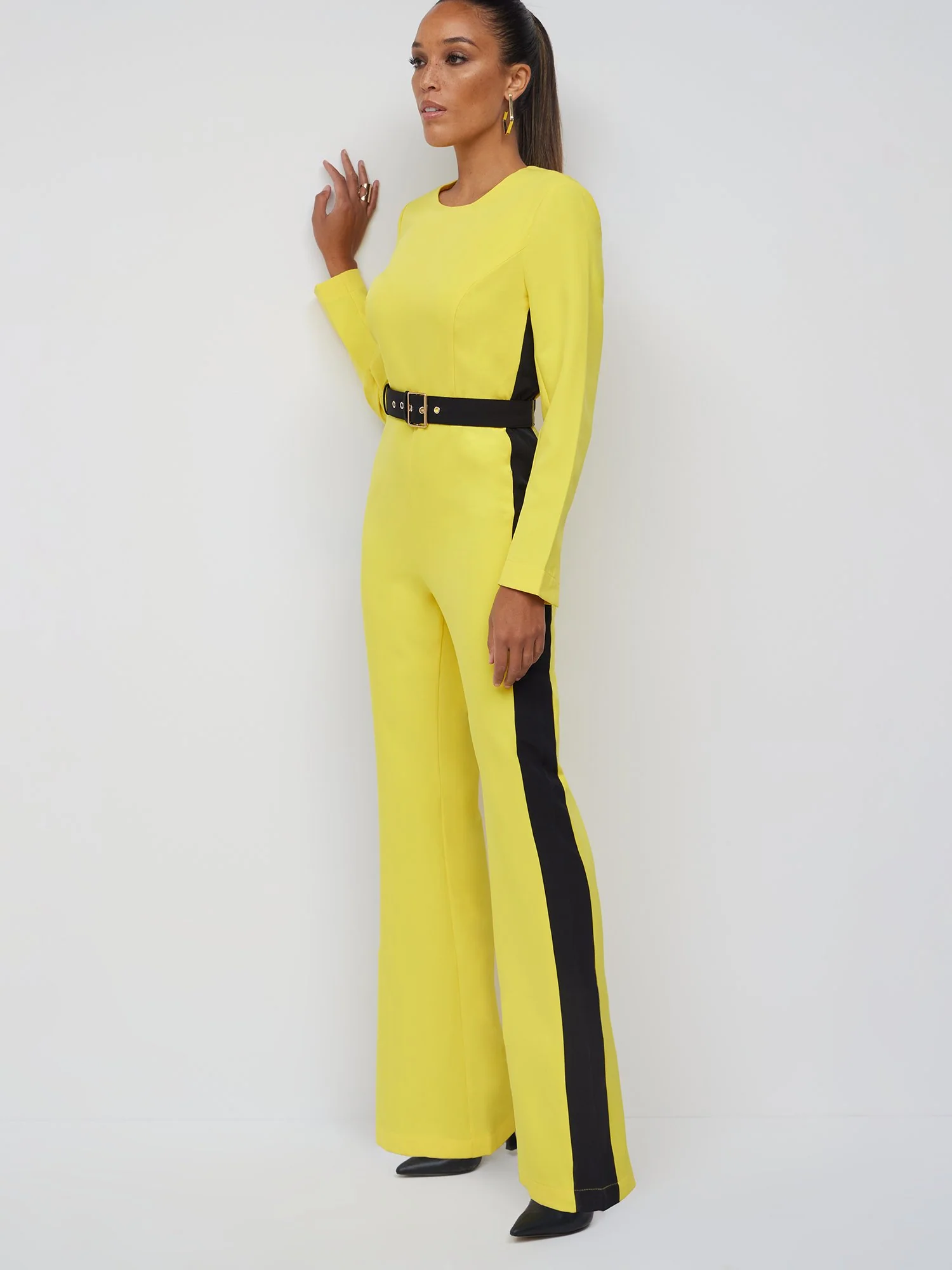 Petite Colorblock Wide-Leg Jumpsuit