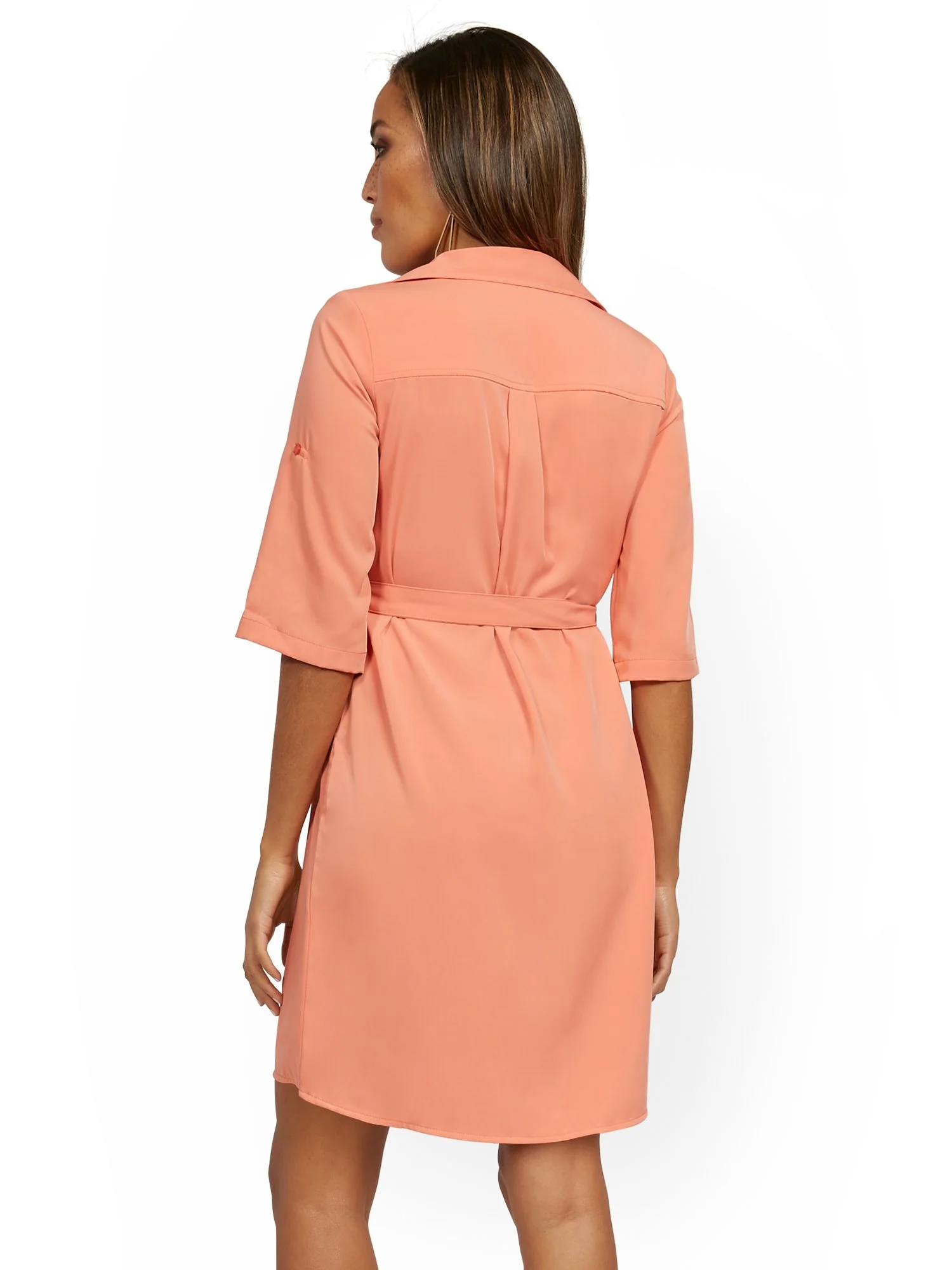 Petite Four-Pocket Shirtdress - Image 3