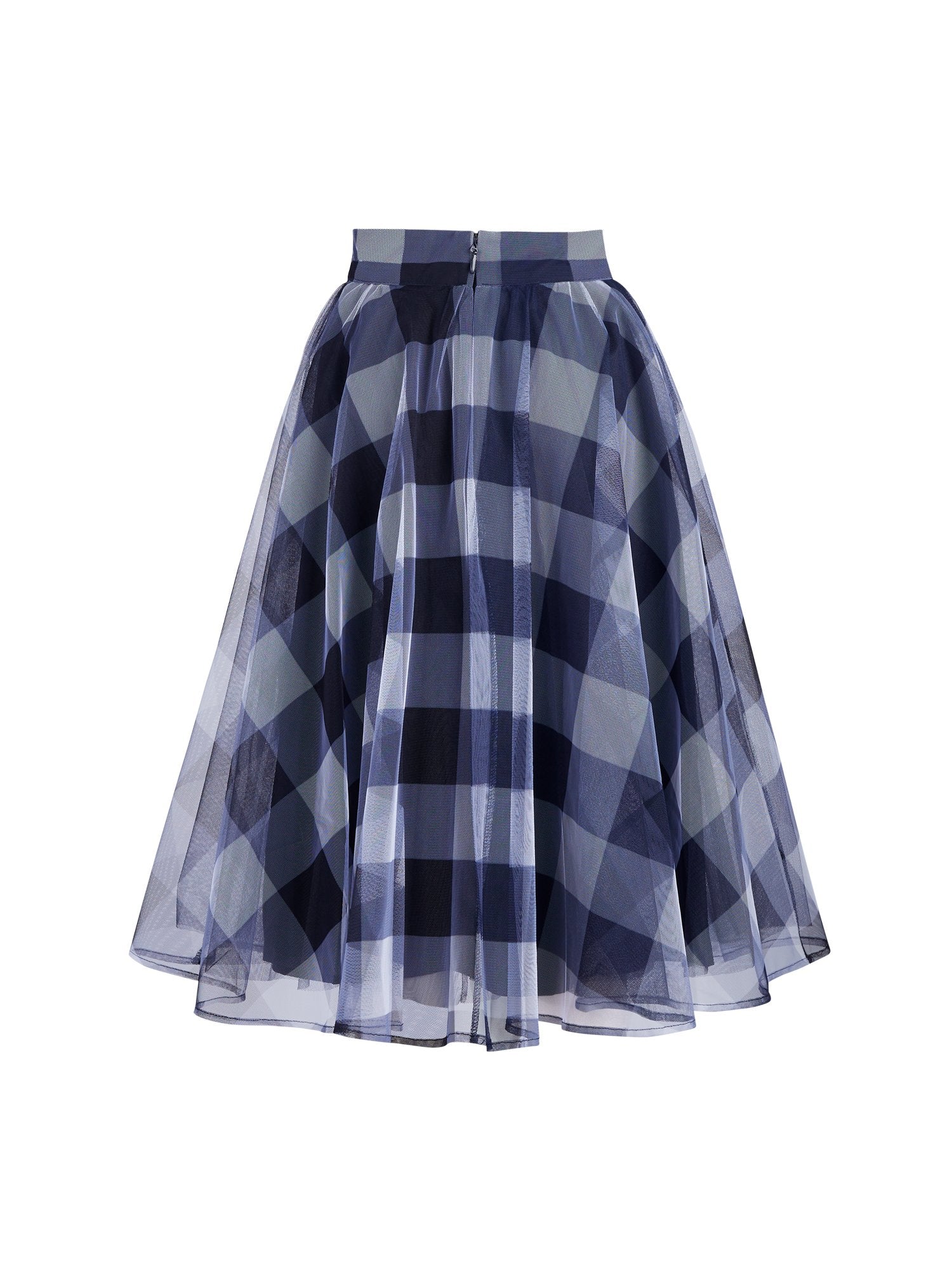 Petite Gingham Tulle Skirt - 7th Avenue - Image 3